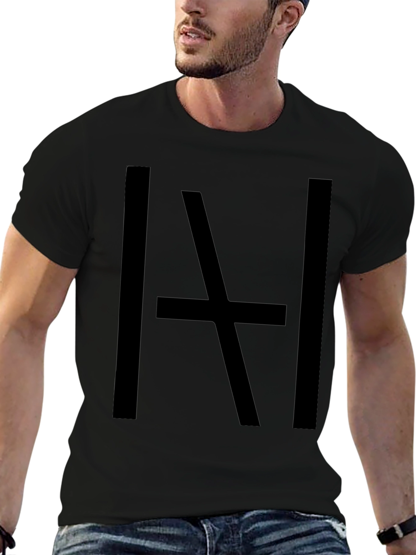 Bold Graphic Tee - Abstract Black Print