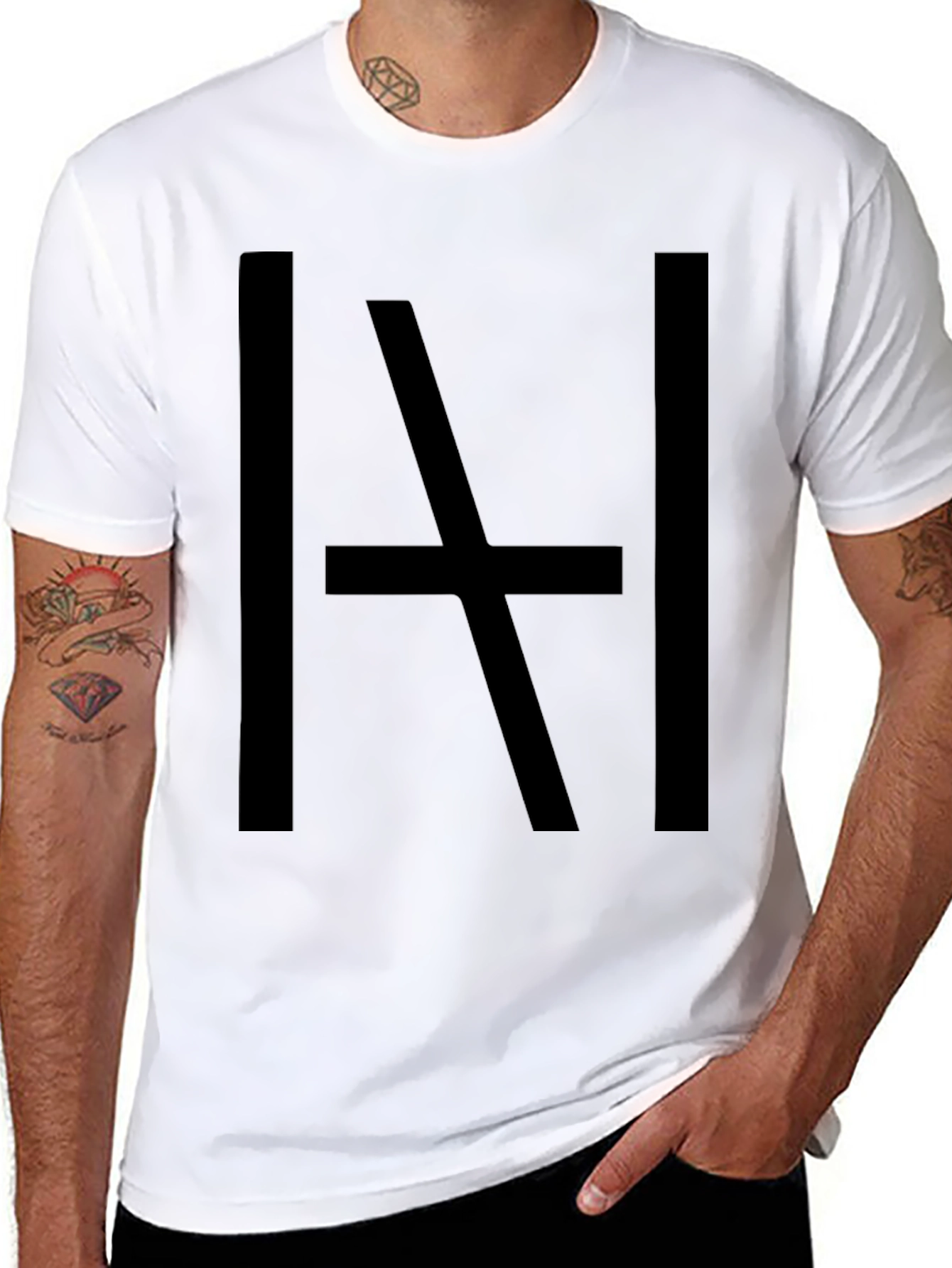 Bold Graphic Tee - Abstract Black Print