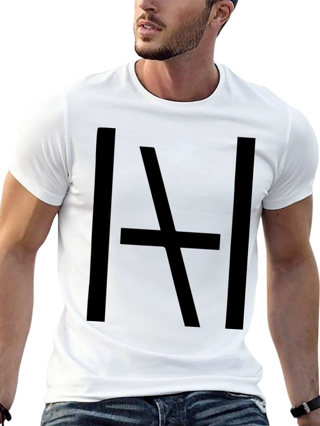Bold Graphic Tee - Abstract Black Print