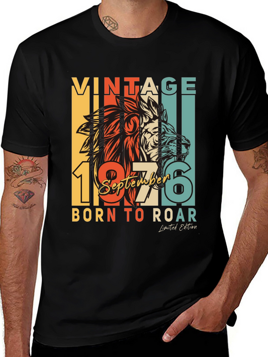 Vintage September 1976 Born to Roar Lion T-Shirt
