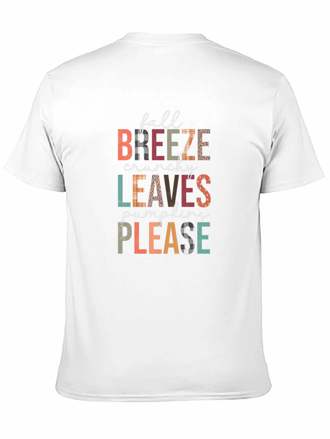 Fall Breeze Leaves Pumpkins Please T-Shirt
