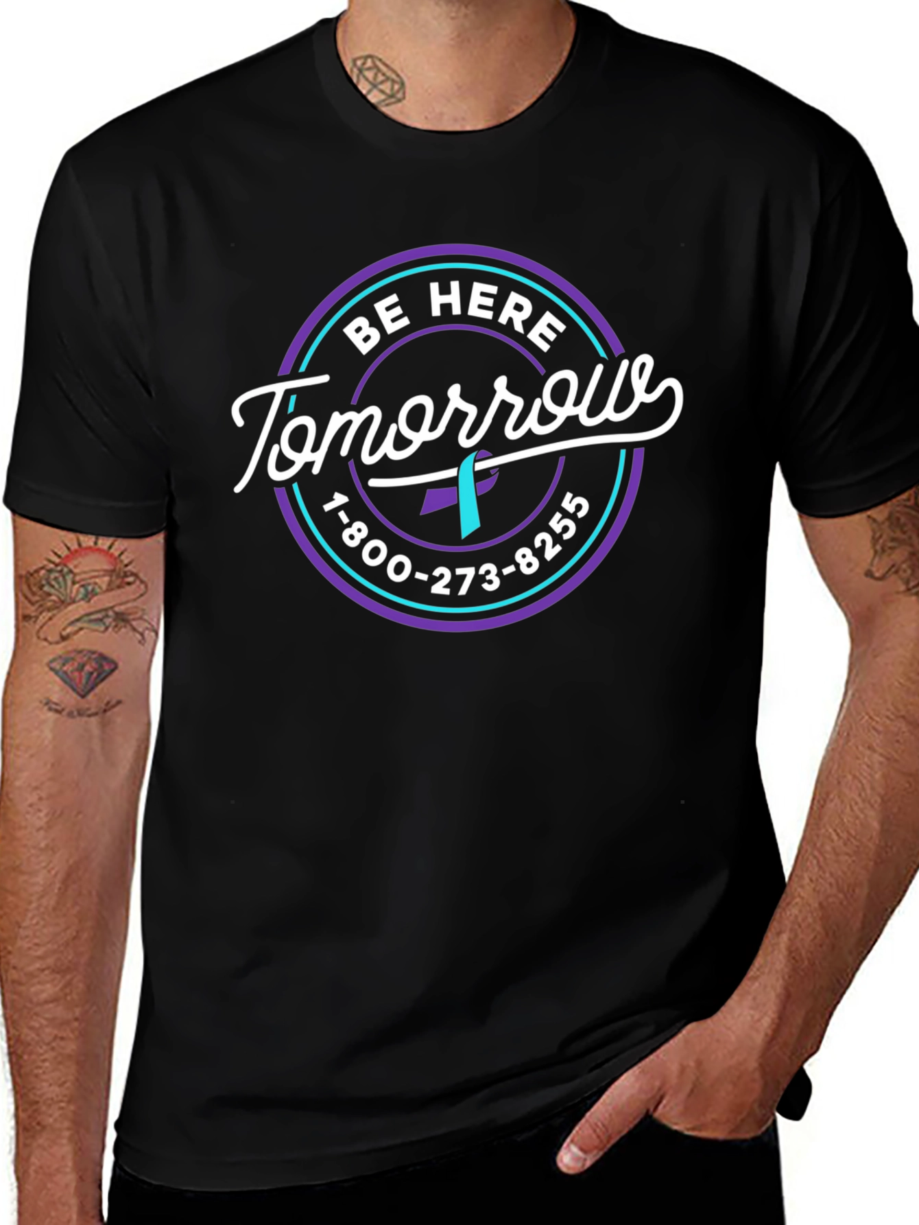 Be Here Tomorrow T-Shirt: Suicide Prevention Awareness