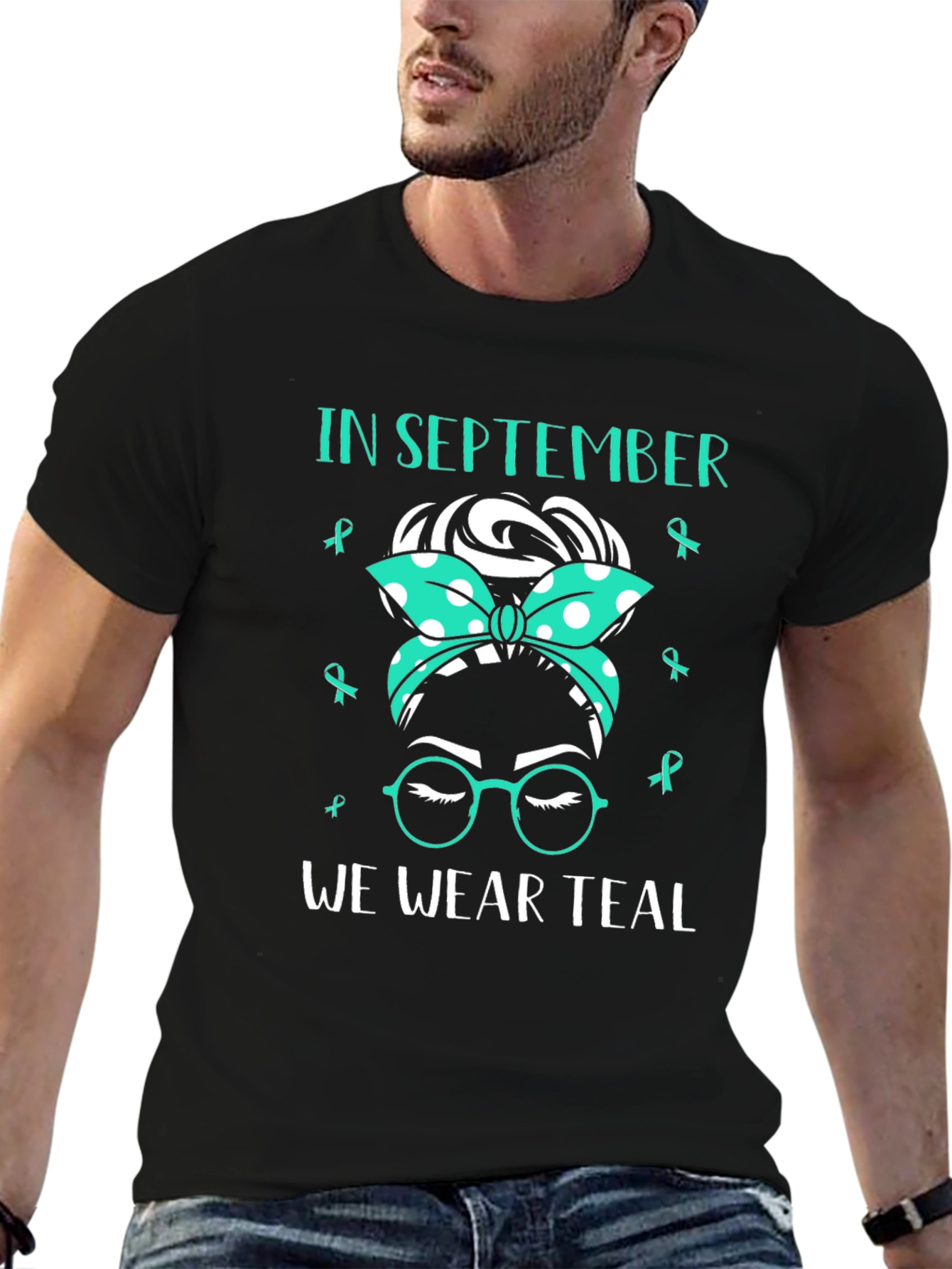 September Teal Awareness Ribbon T-Shirt