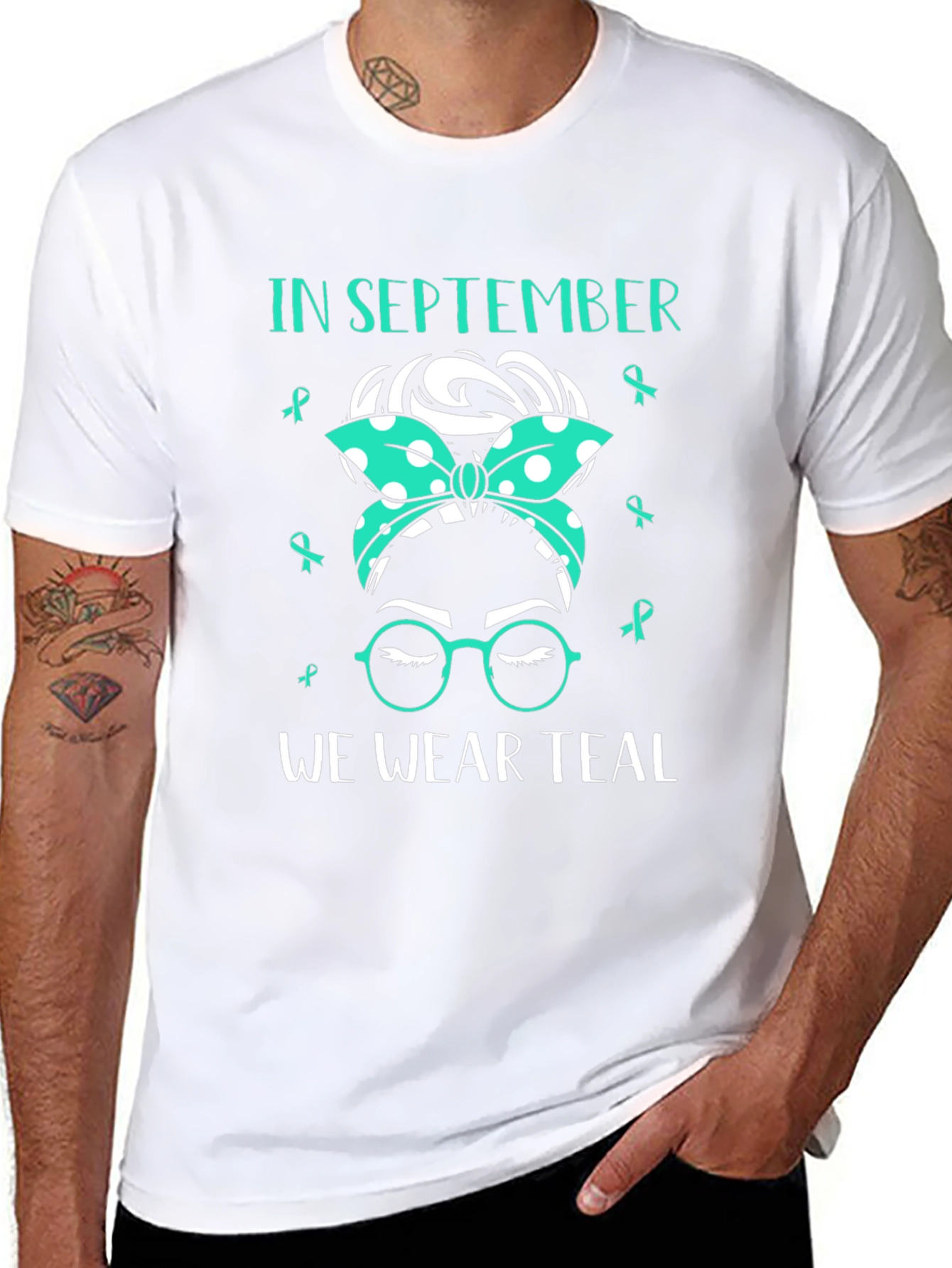 September Teal Awareness Ribbon T-Shirt