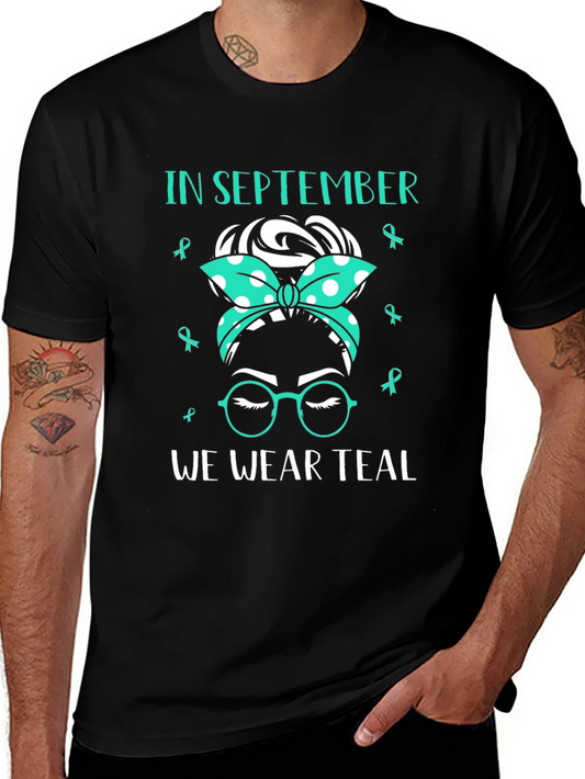 September Teal Awareness Ribbon T-Shirt