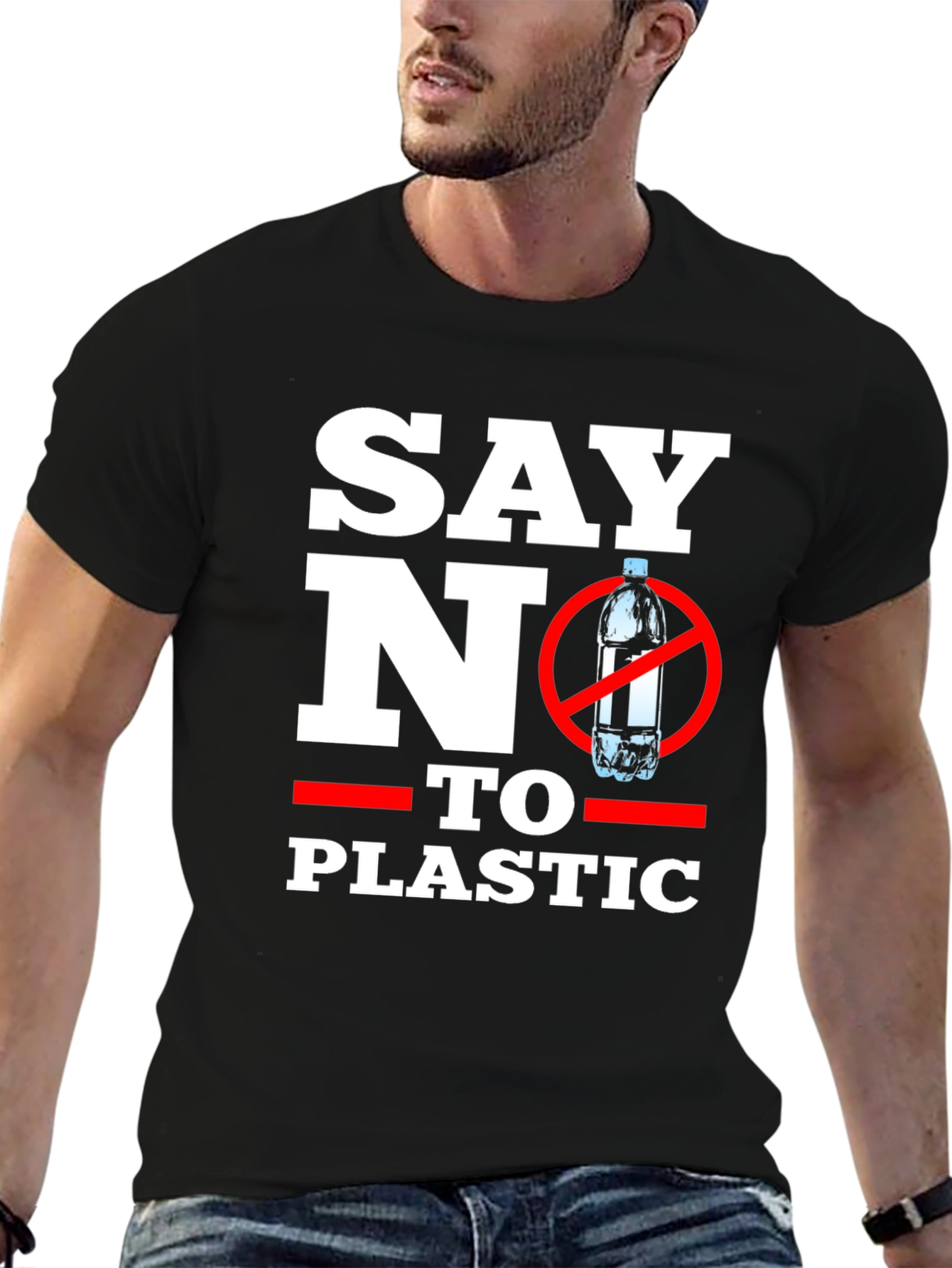 Say No To Plastic Graphic T-Shirt