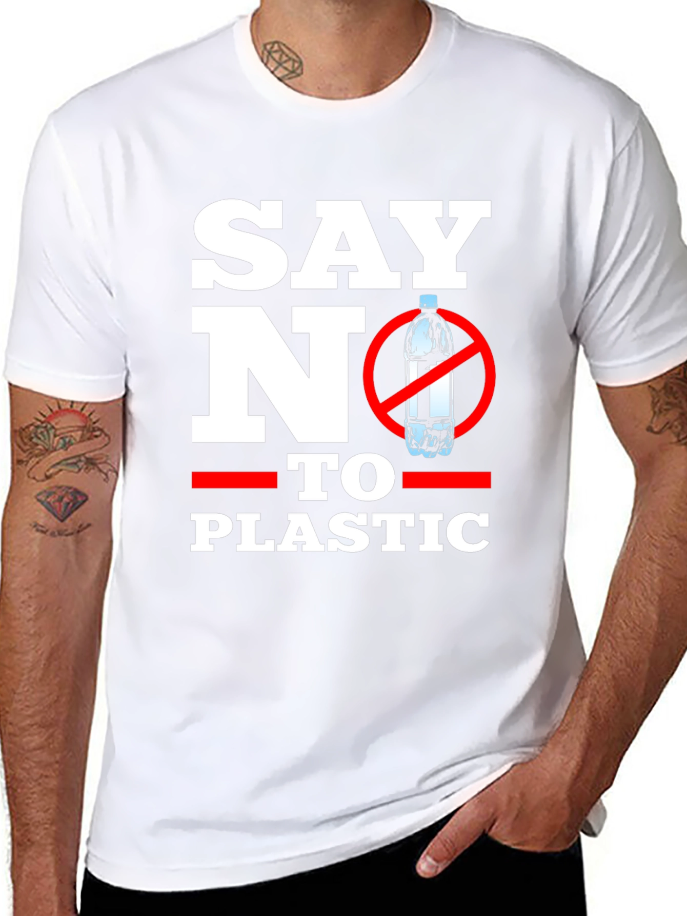 Say No To Plastic Graphic T-Shirt