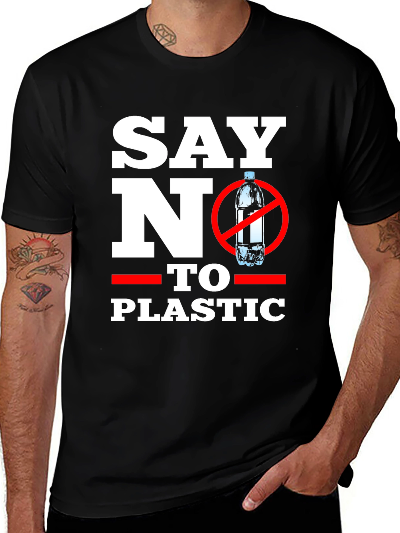 Say No To Plastic Graphic T-Shirt