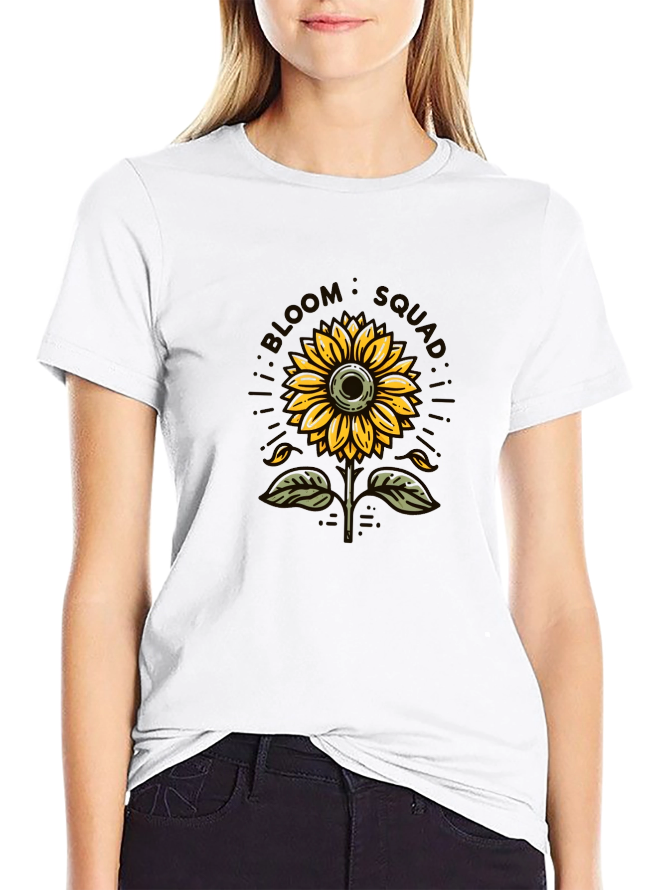 Bloom Squad Sunflower Graphic Tee