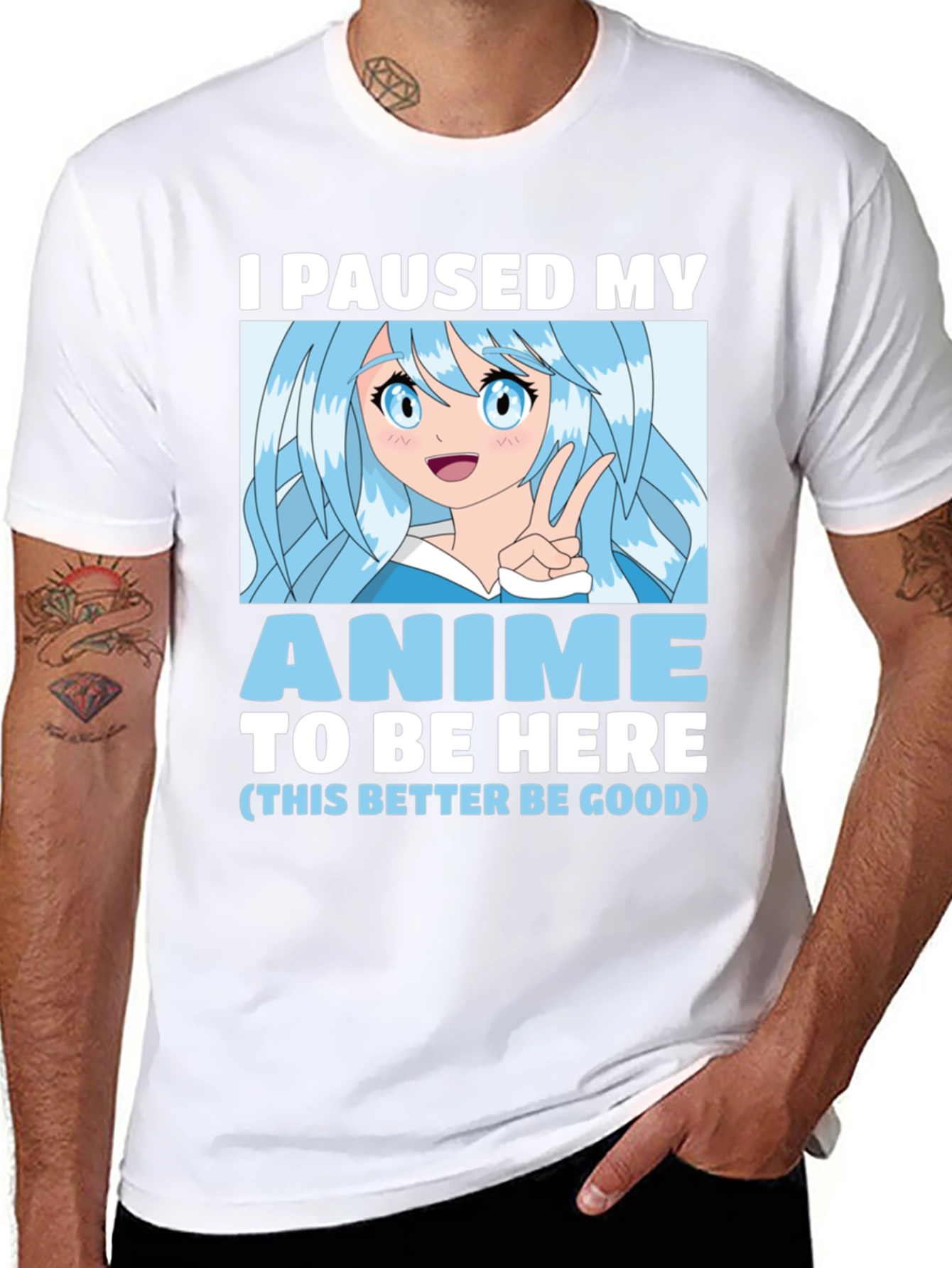 Anime Paused T-Shirt -  Gamer Gift