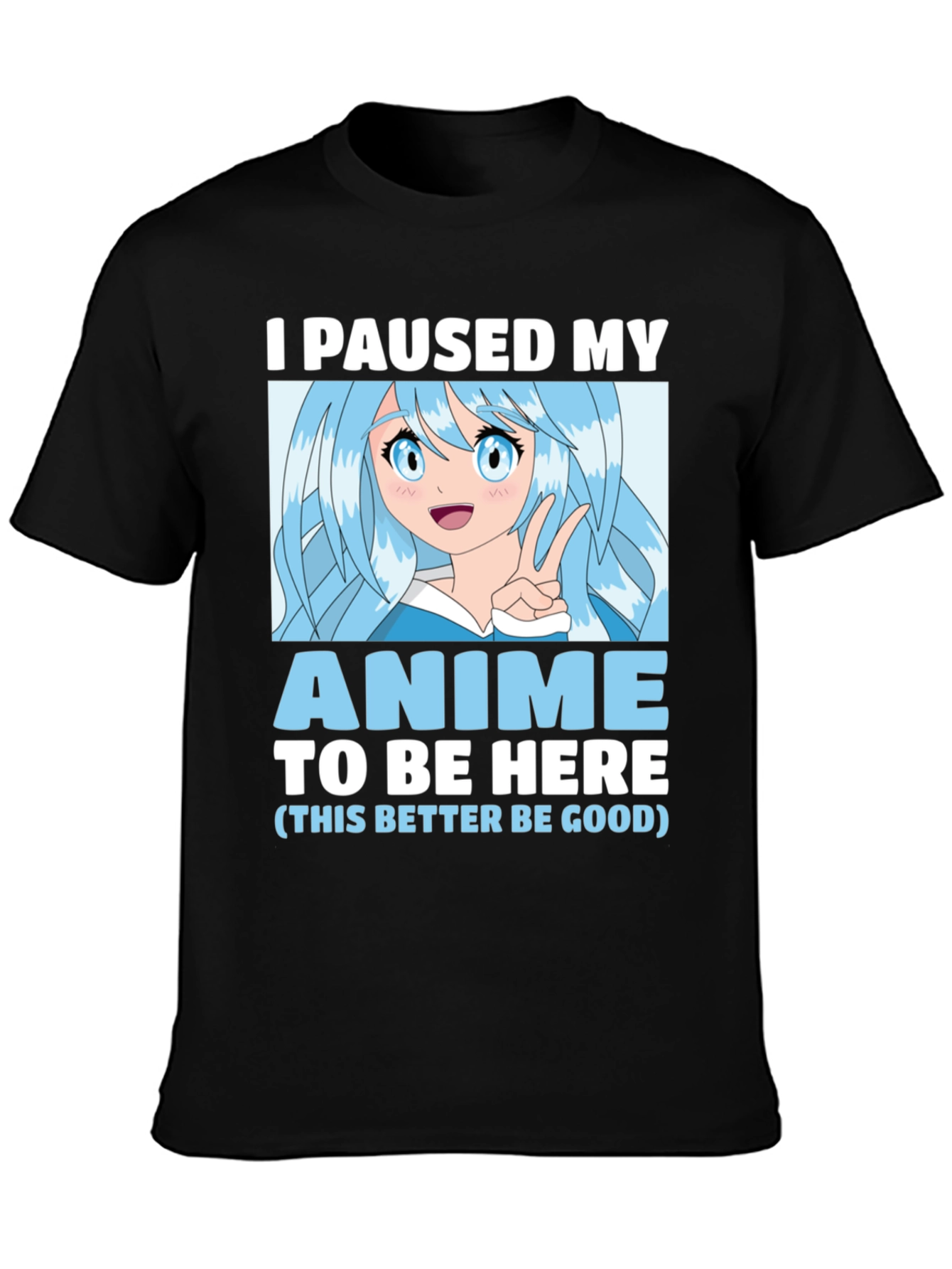 Anime Paused T-Shirt -  Gamer Gift