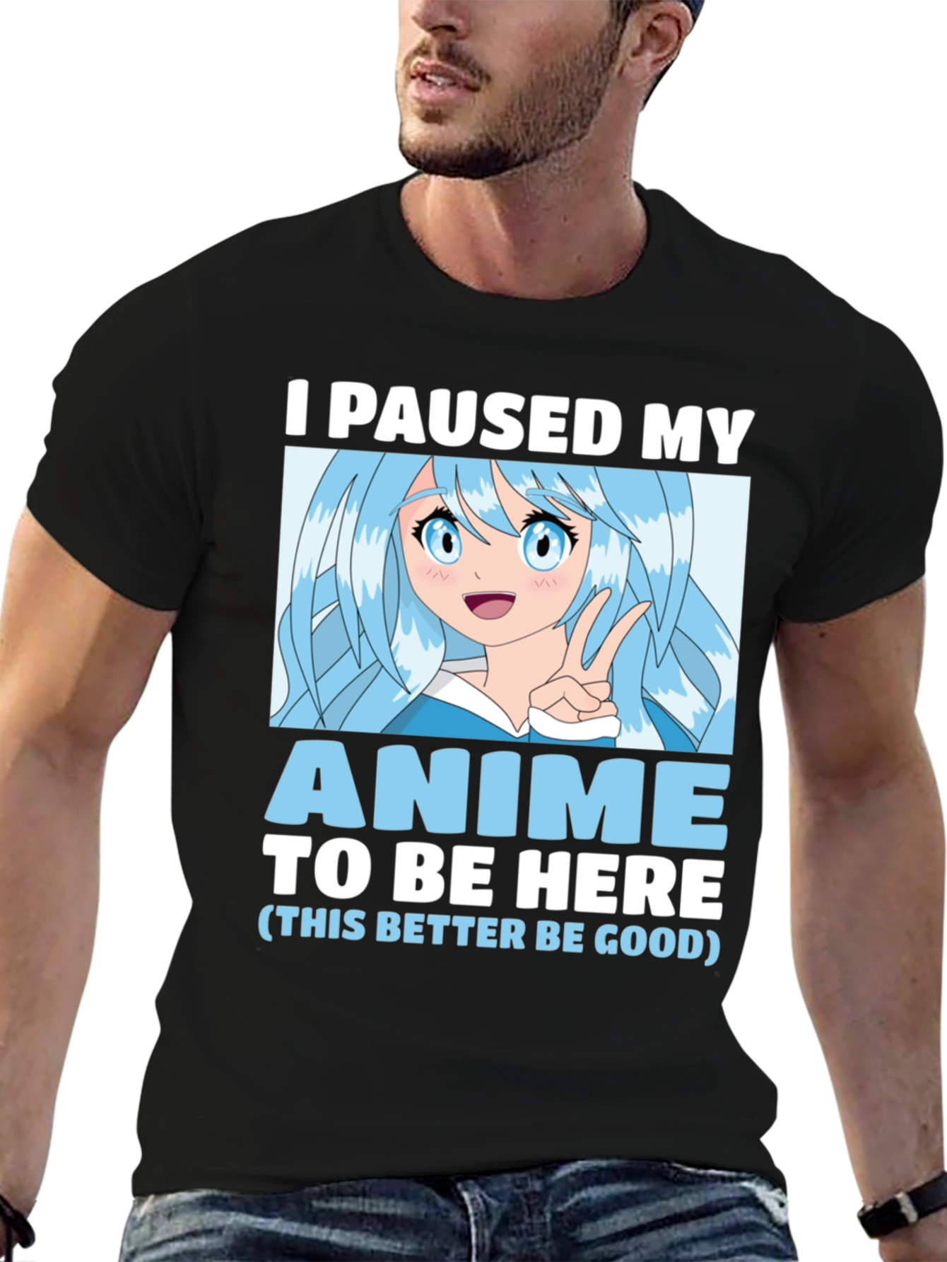Anime Paused T-Shirt -  Gamer Gift