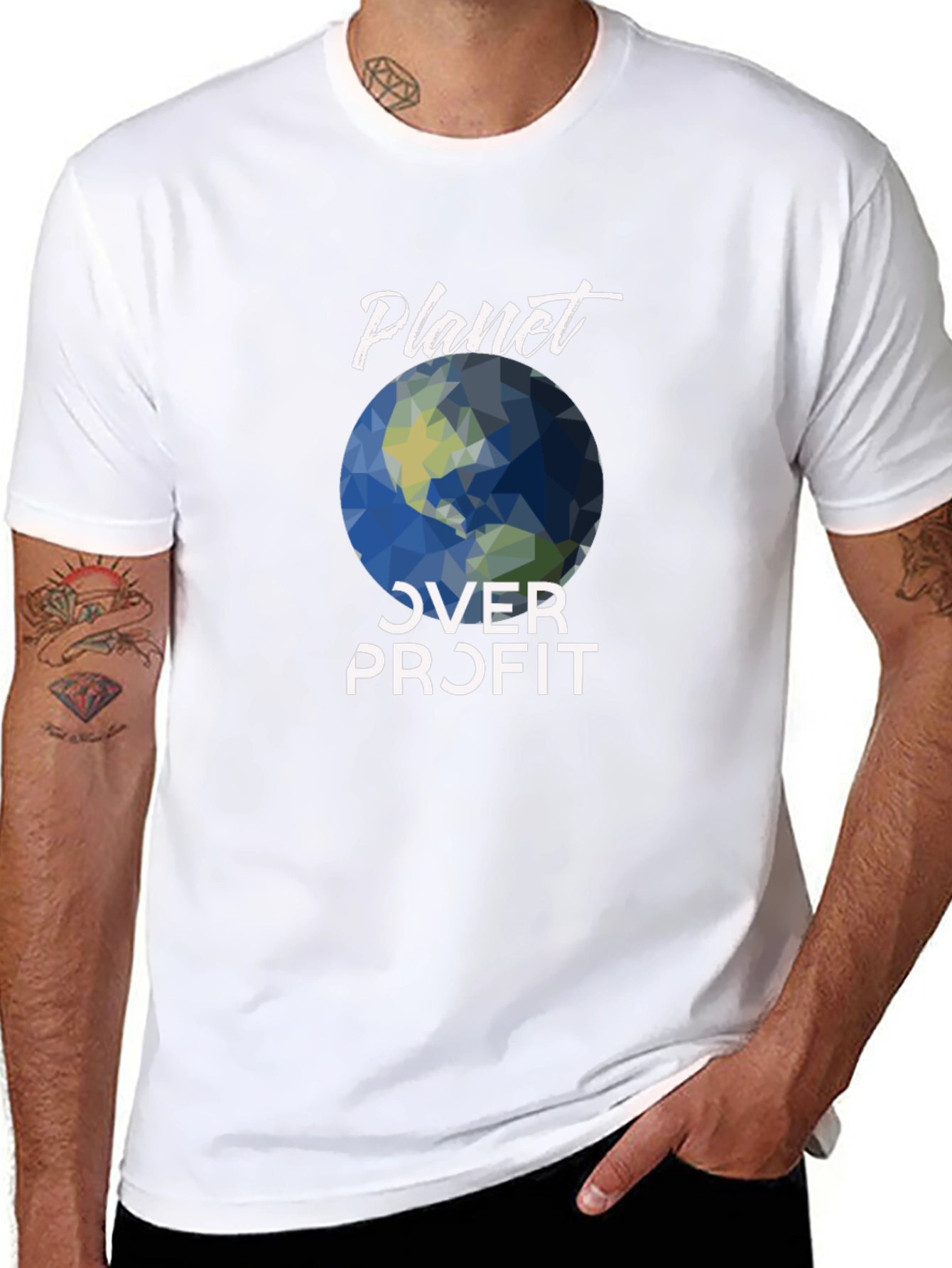 Planet Over Profit Graphic Tee - Eco-Friendly Fashion