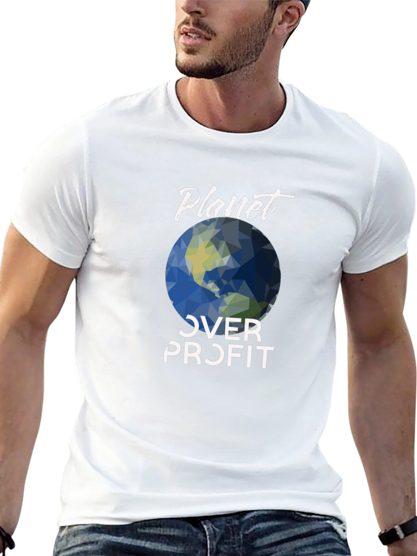 Planet Over Profit Graphic Tee - Eco-Friendly Fashion