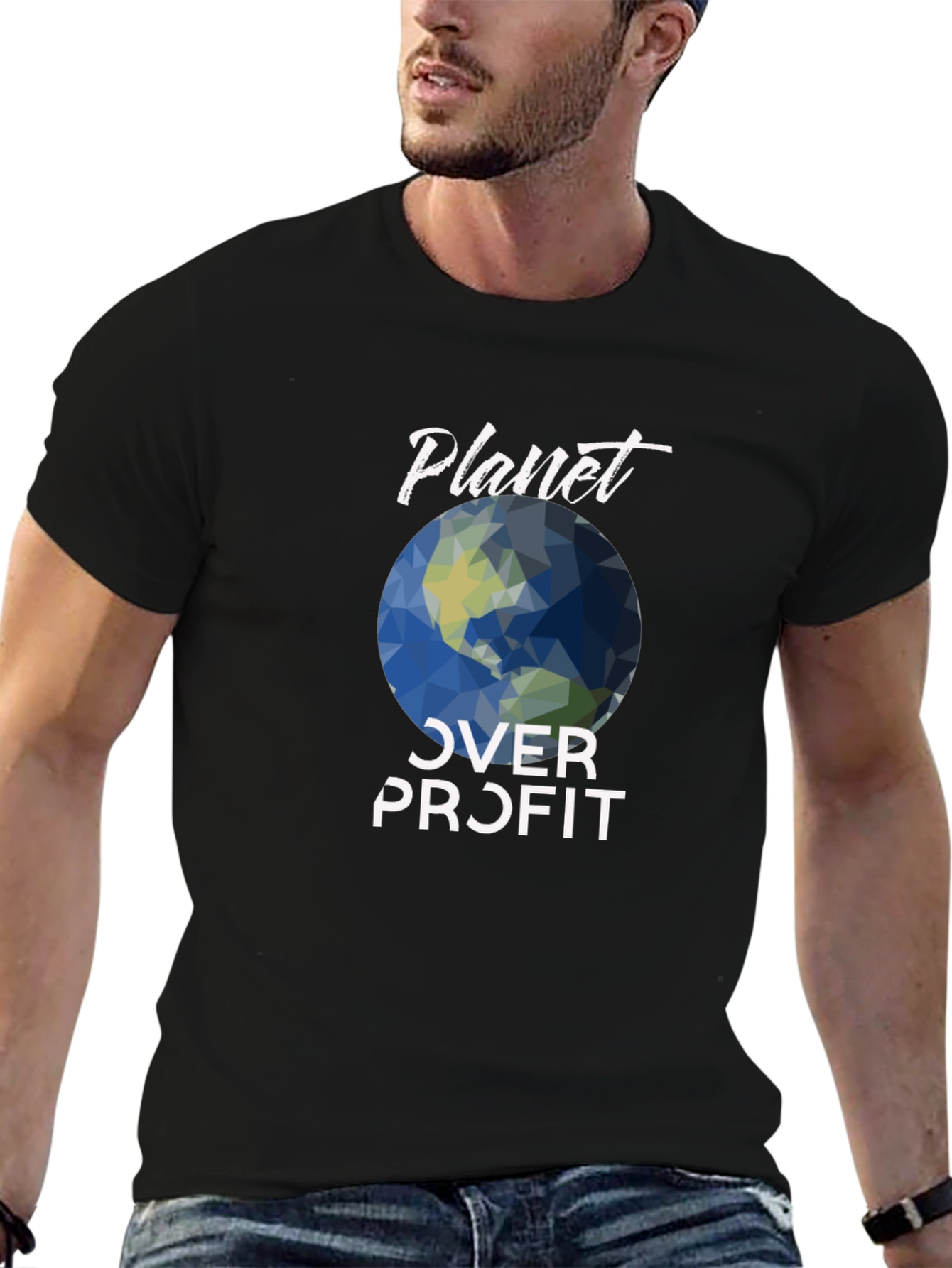 Planet Over Profit Graphic Tee - Eco-Friendly Fashion