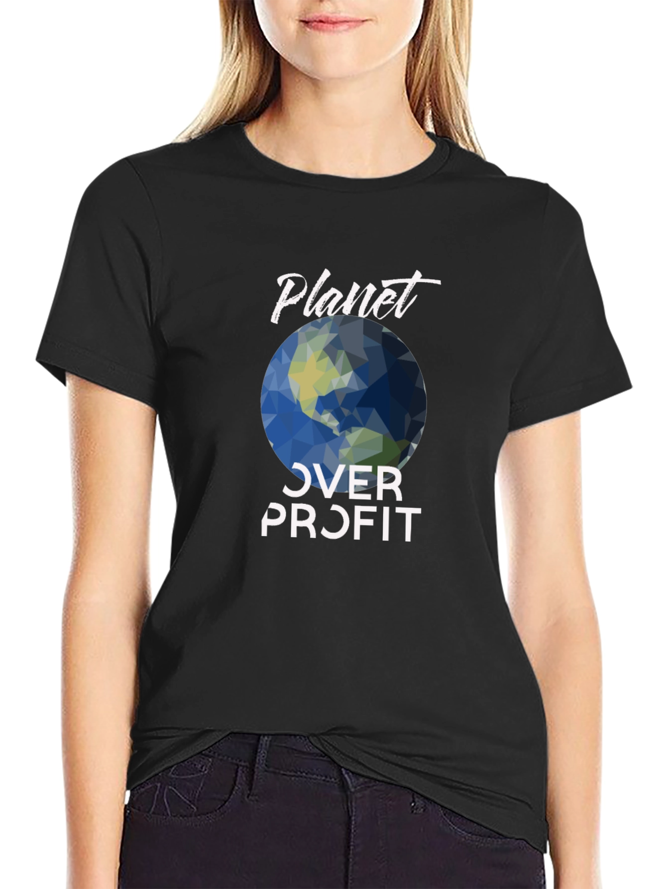 Planet Over Profit Graphic Tee - Eco-Friendly Fashion