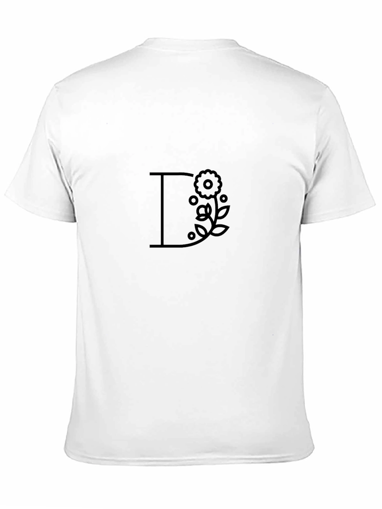 Floral Letter T-Shirt - Stylish Casual Wear
