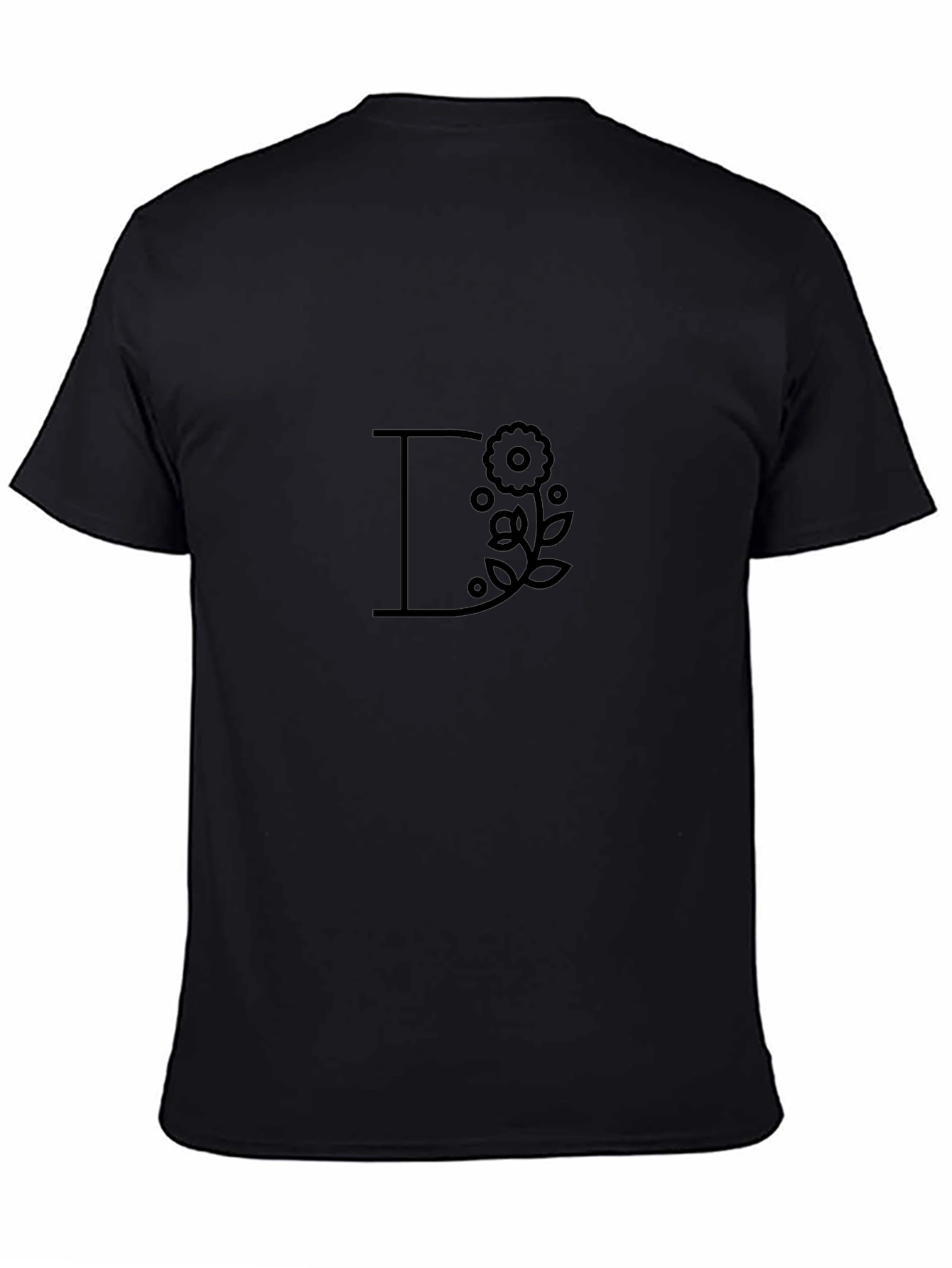Floral Letter T-Shirt - Stylish Casual Wear