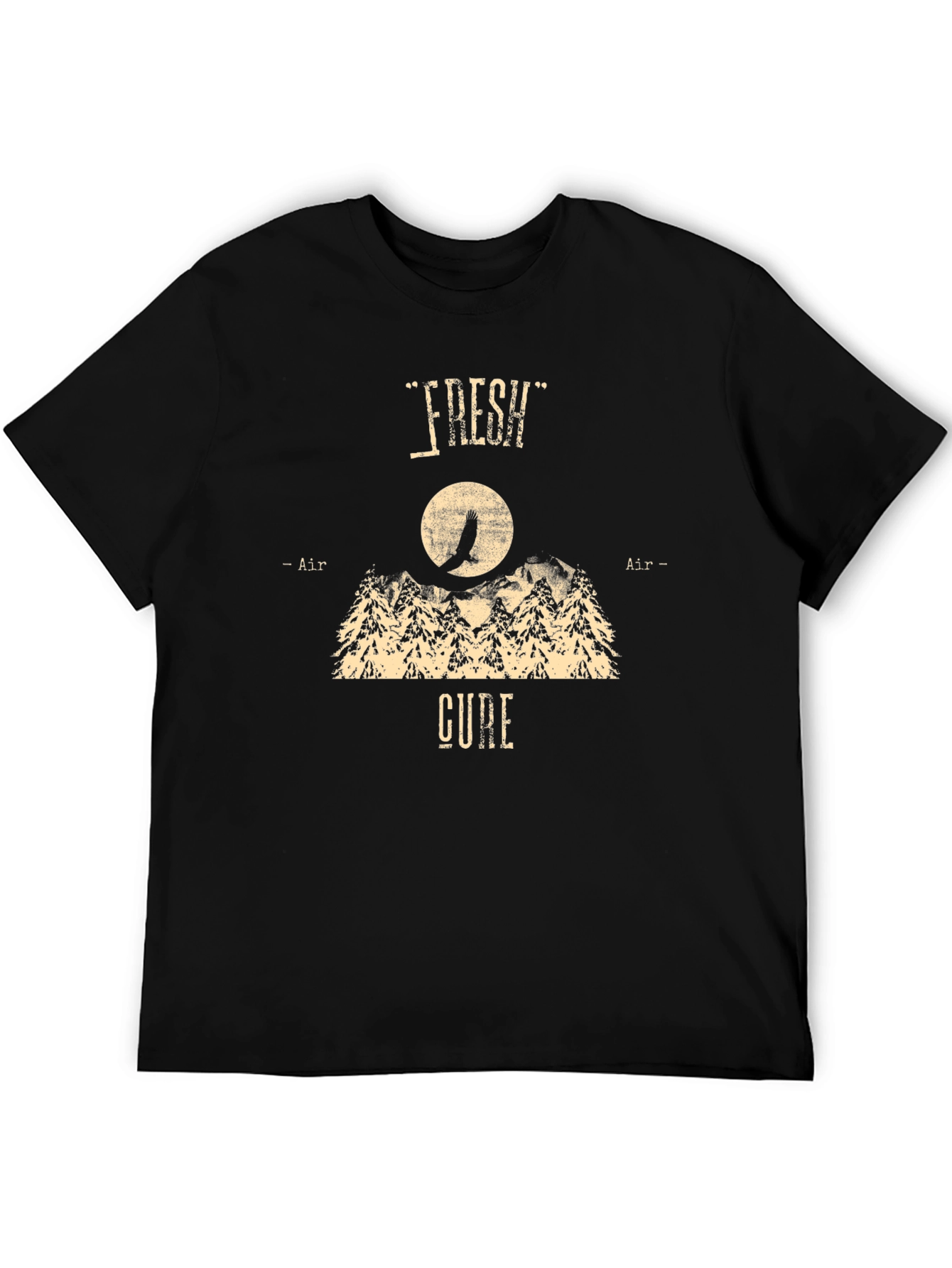 Fresh Air Cure Black Graphic Tee
