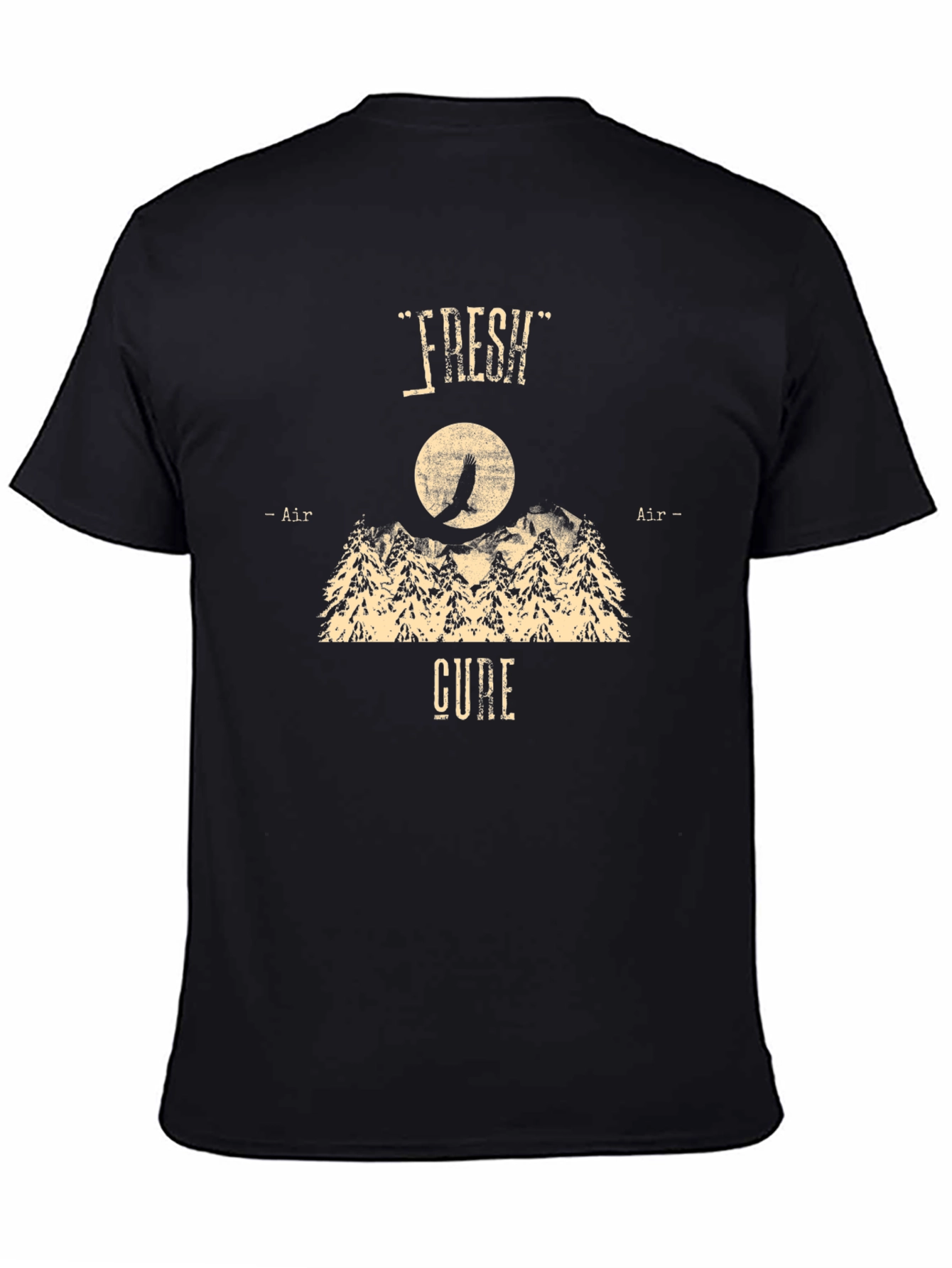 Fresh Air Cure Black Graphic Tee