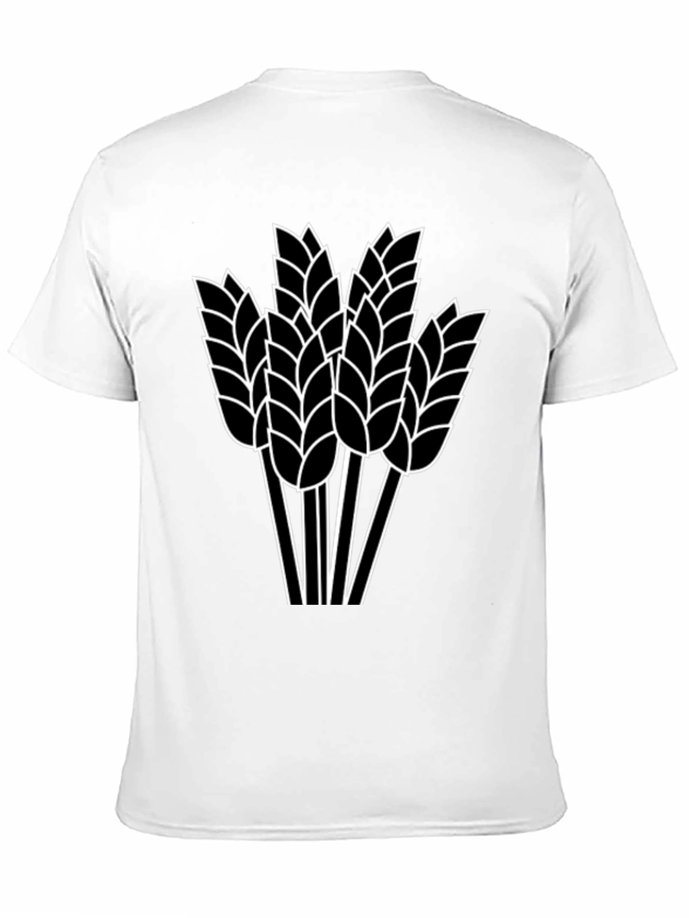 Wheat Graphic Black T-Shirt