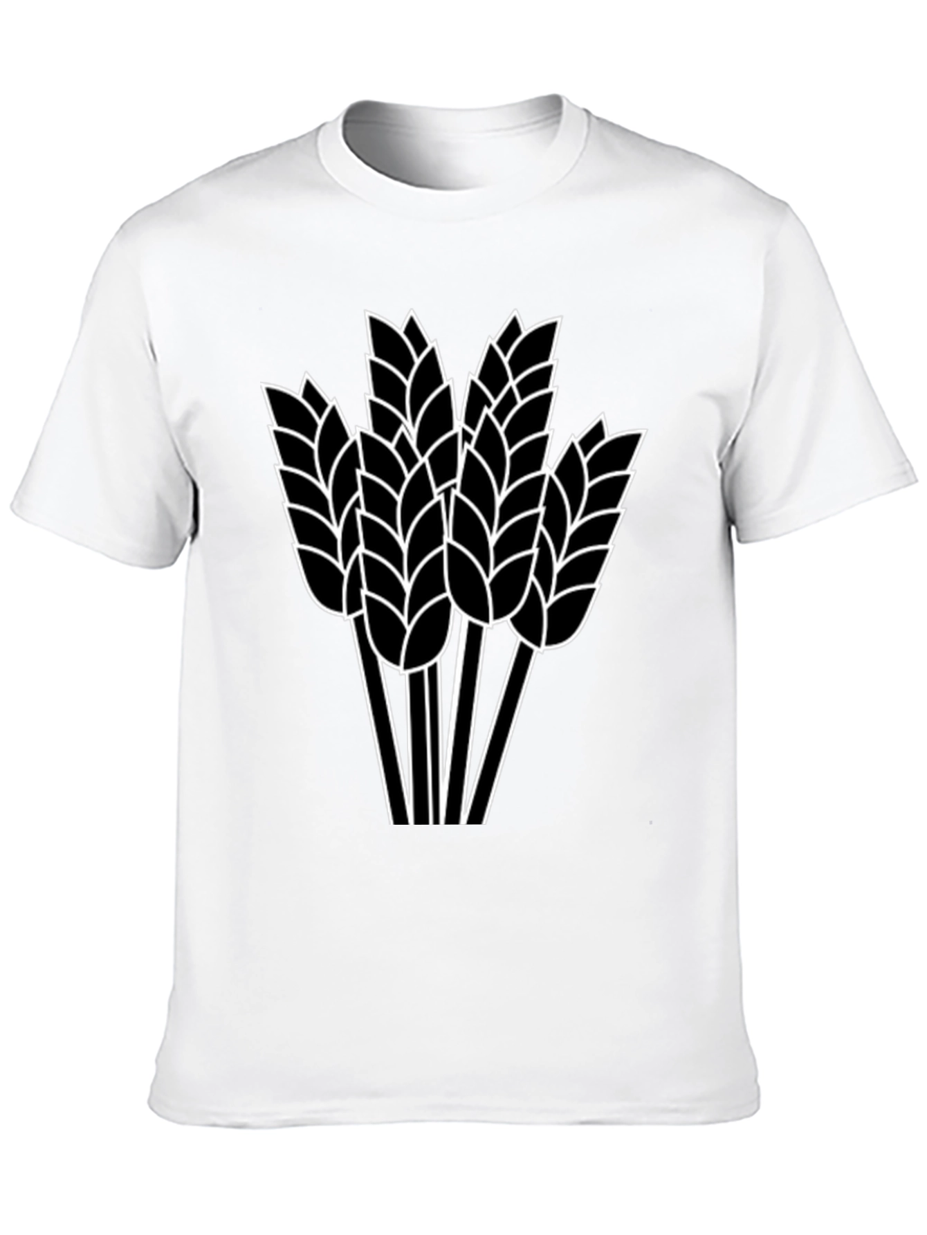 Wheat Graphic Black T-Shirt