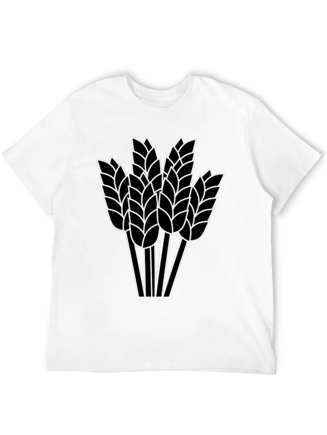 Wheat Graphic Black T-Shirt