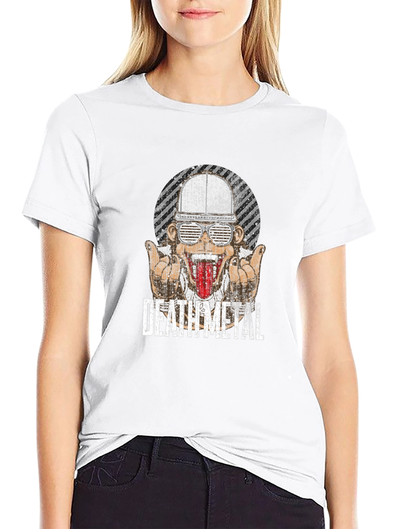 Death Metal Graphic T-Shirt - Edgy Design