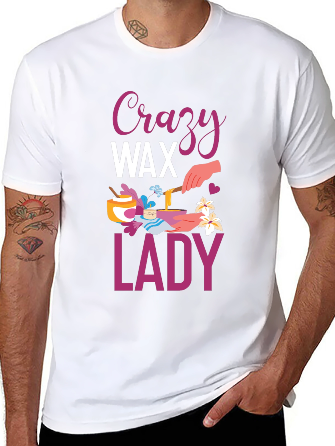 Crazy Wax Lady Graphic Tee