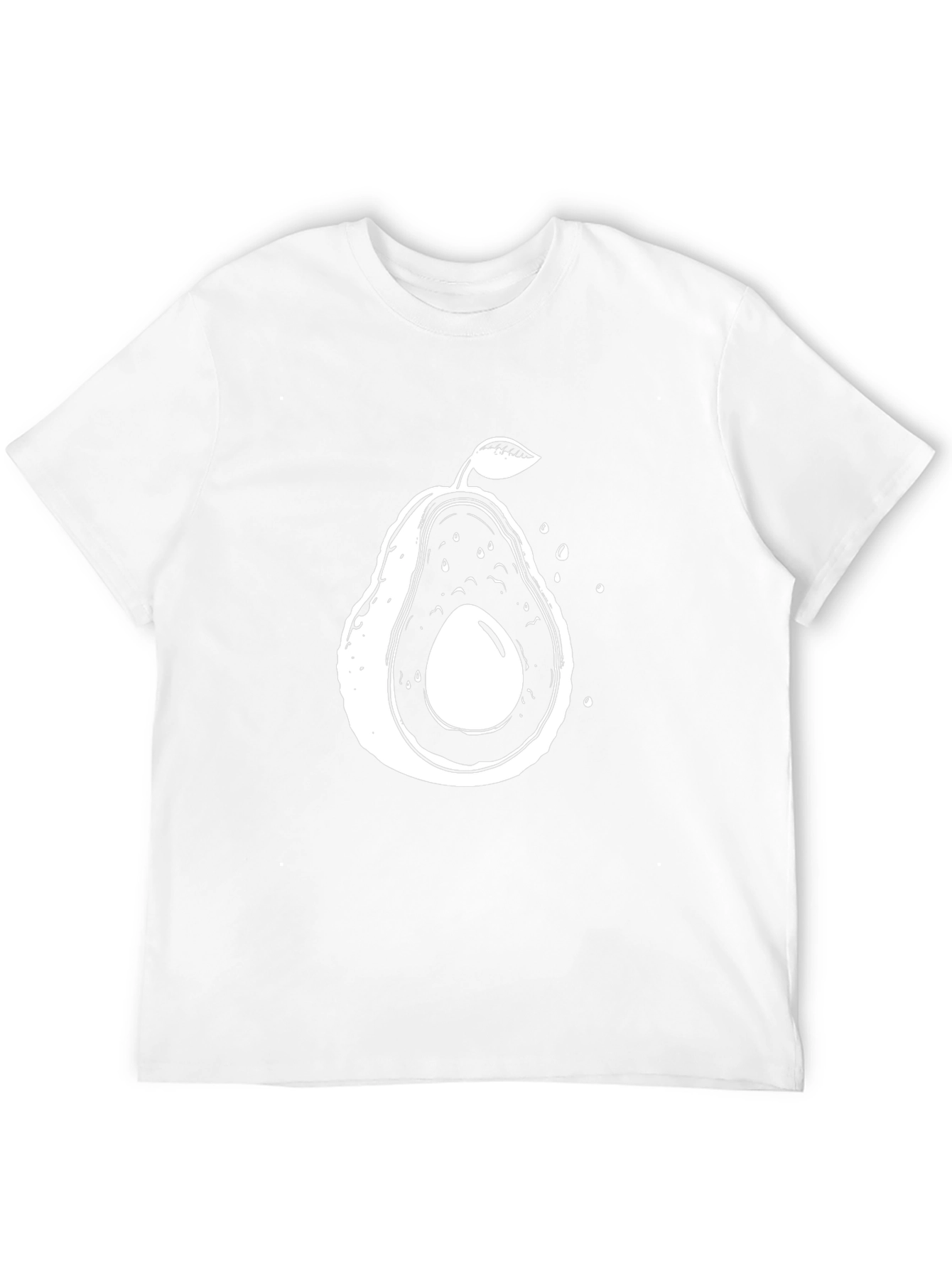 Avocado Graphic Tee - Unisex Casual Black T-Shirt