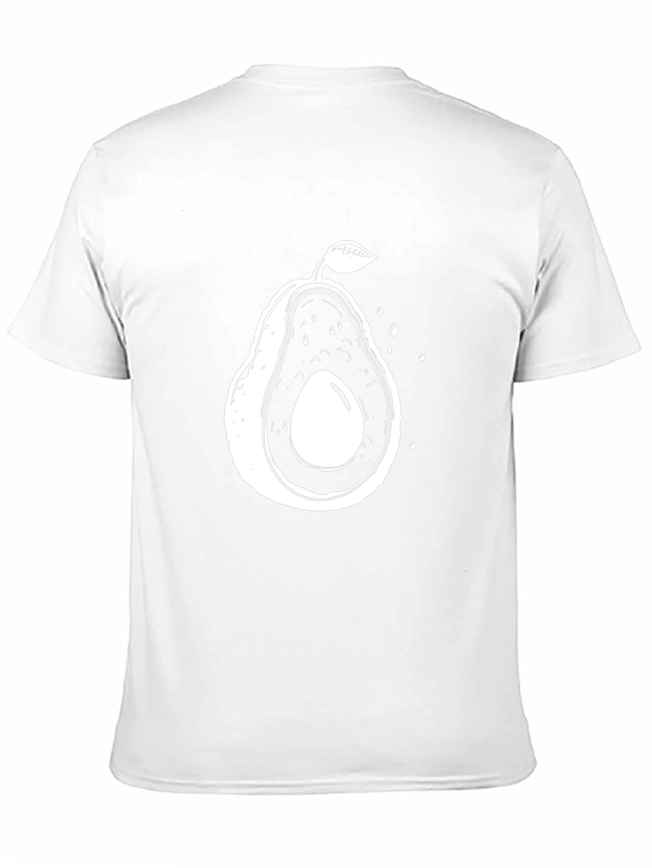 Avocado Graphic Tee - Unisex Casual Black T-Shirt
