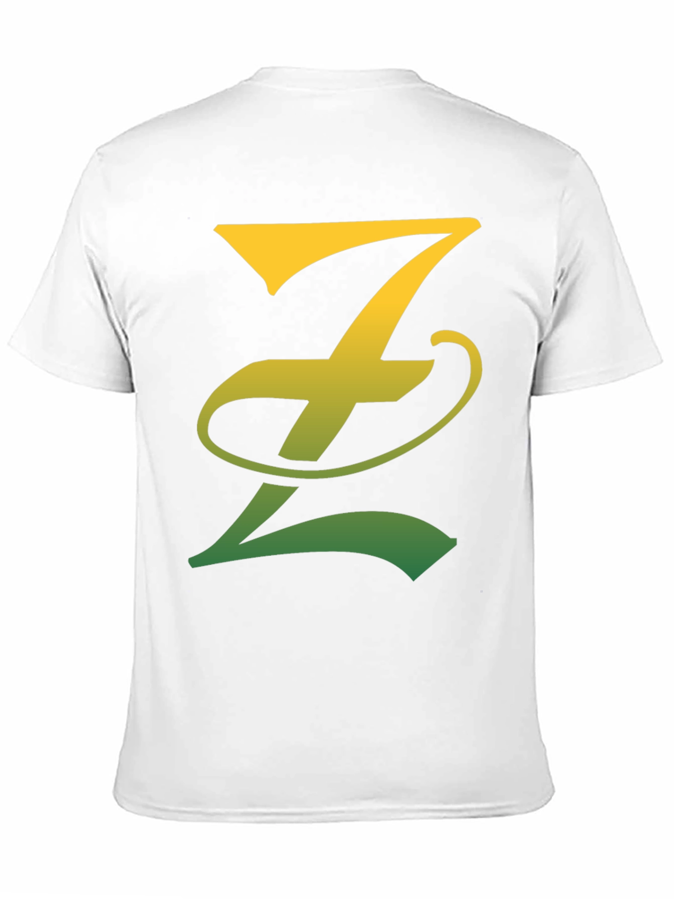 Gradient Z Letter Tee - Stylish Black T-Shirt