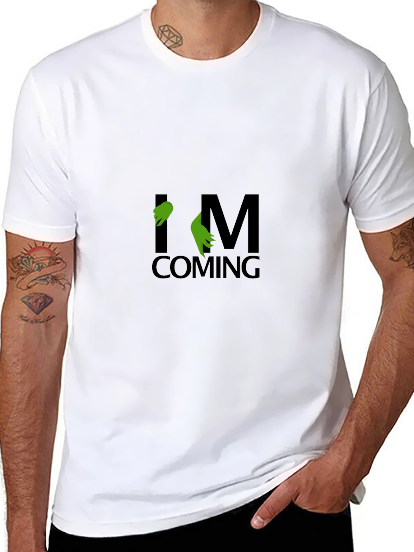 Grinch Im Coming Black T-Shirt