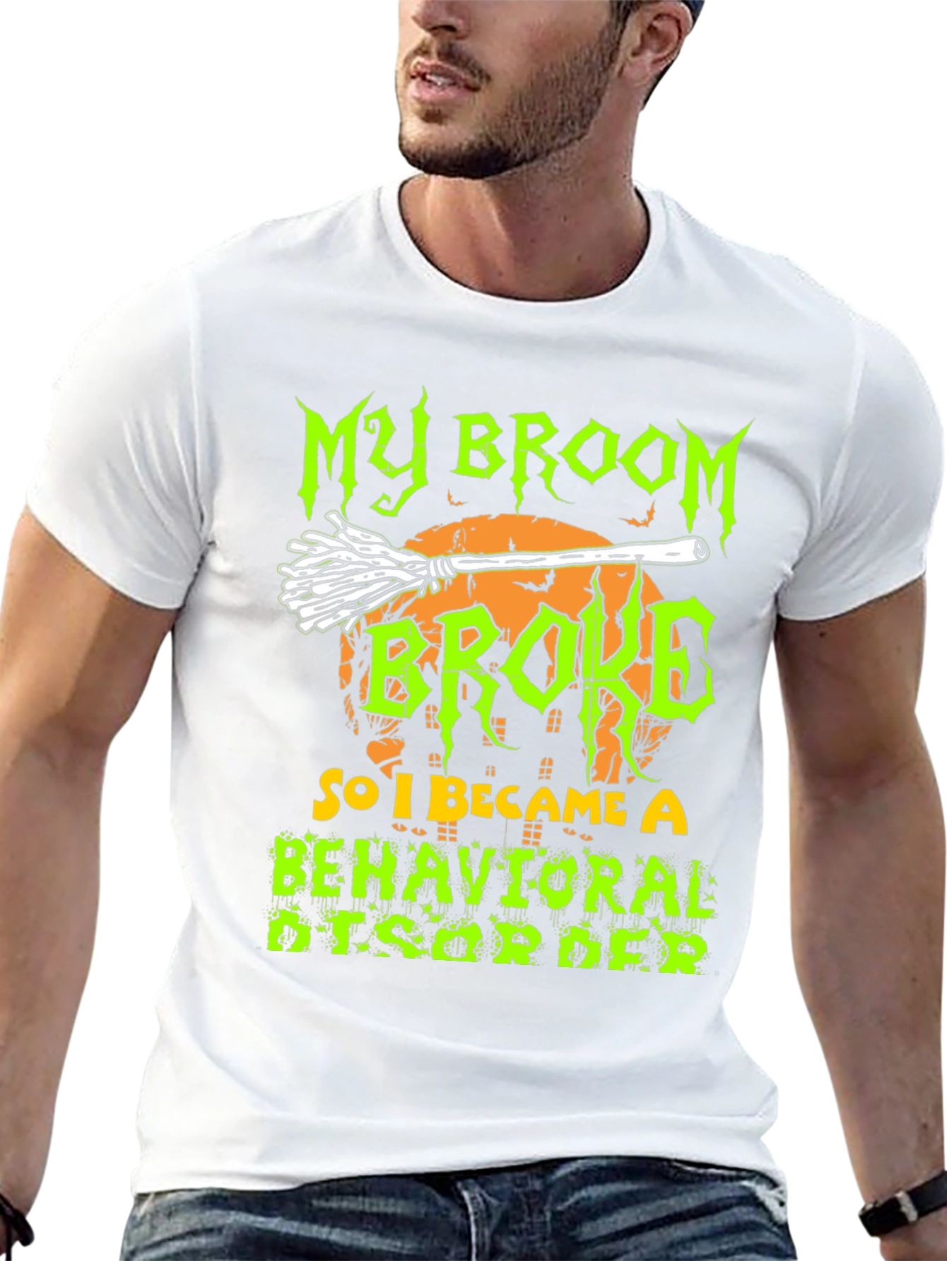 My Broom Broke T-Shirt - Halloween Apparel
