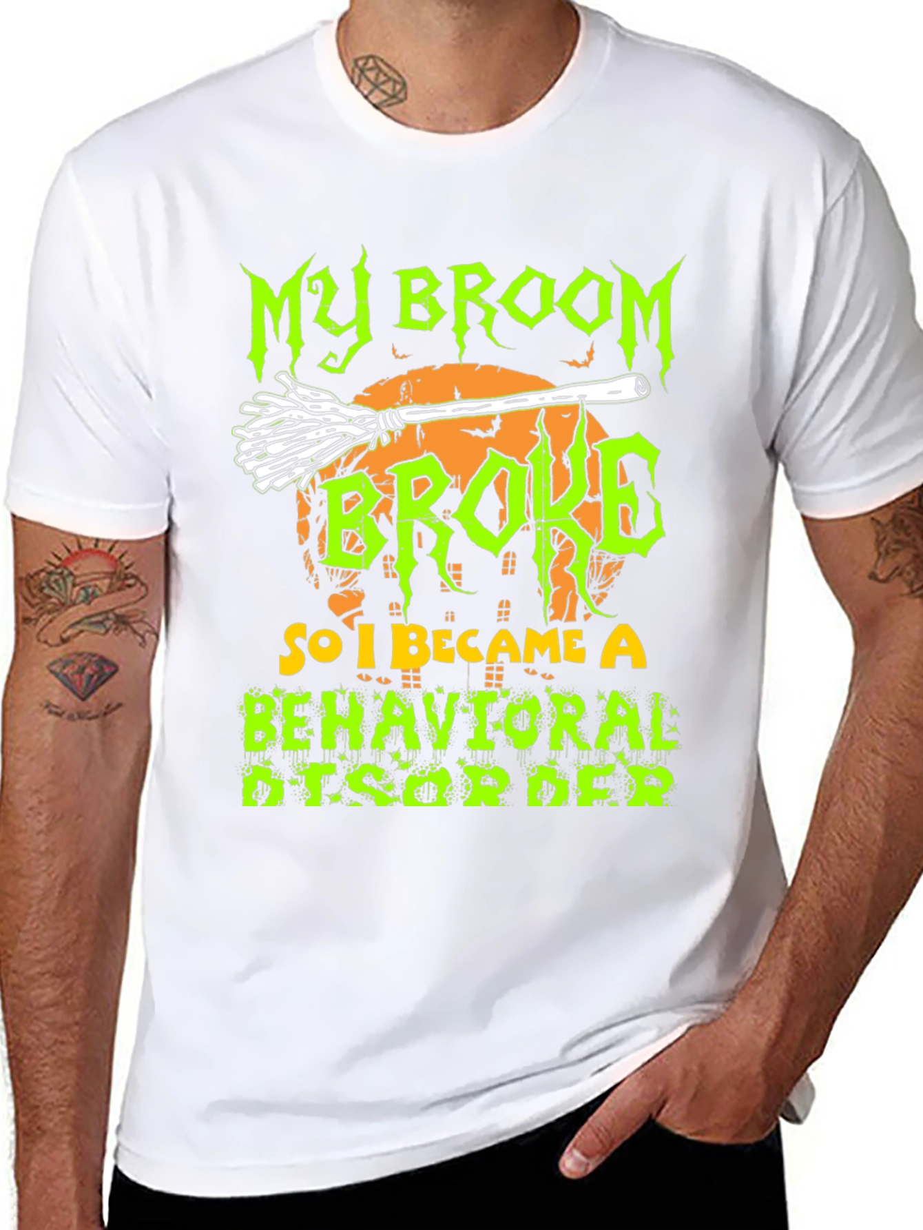 My Broom Broke T-Shirt - Halloween Apparel