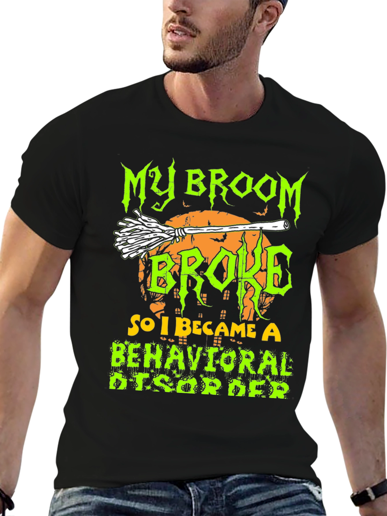 My Broom Broke T-Shirt - Halloween Apparel