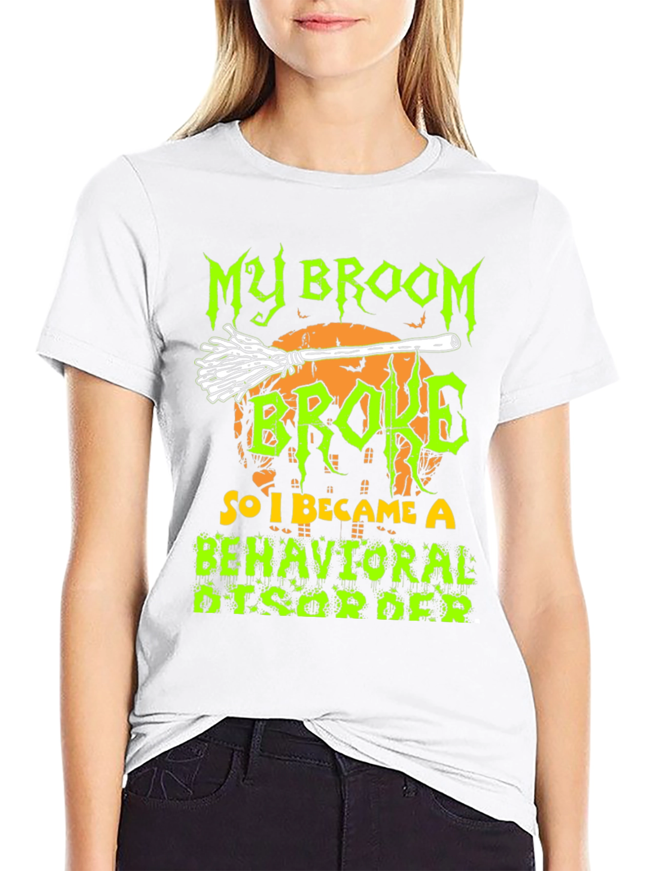 My Broom Broke T-Shirt - Halloween Apparel