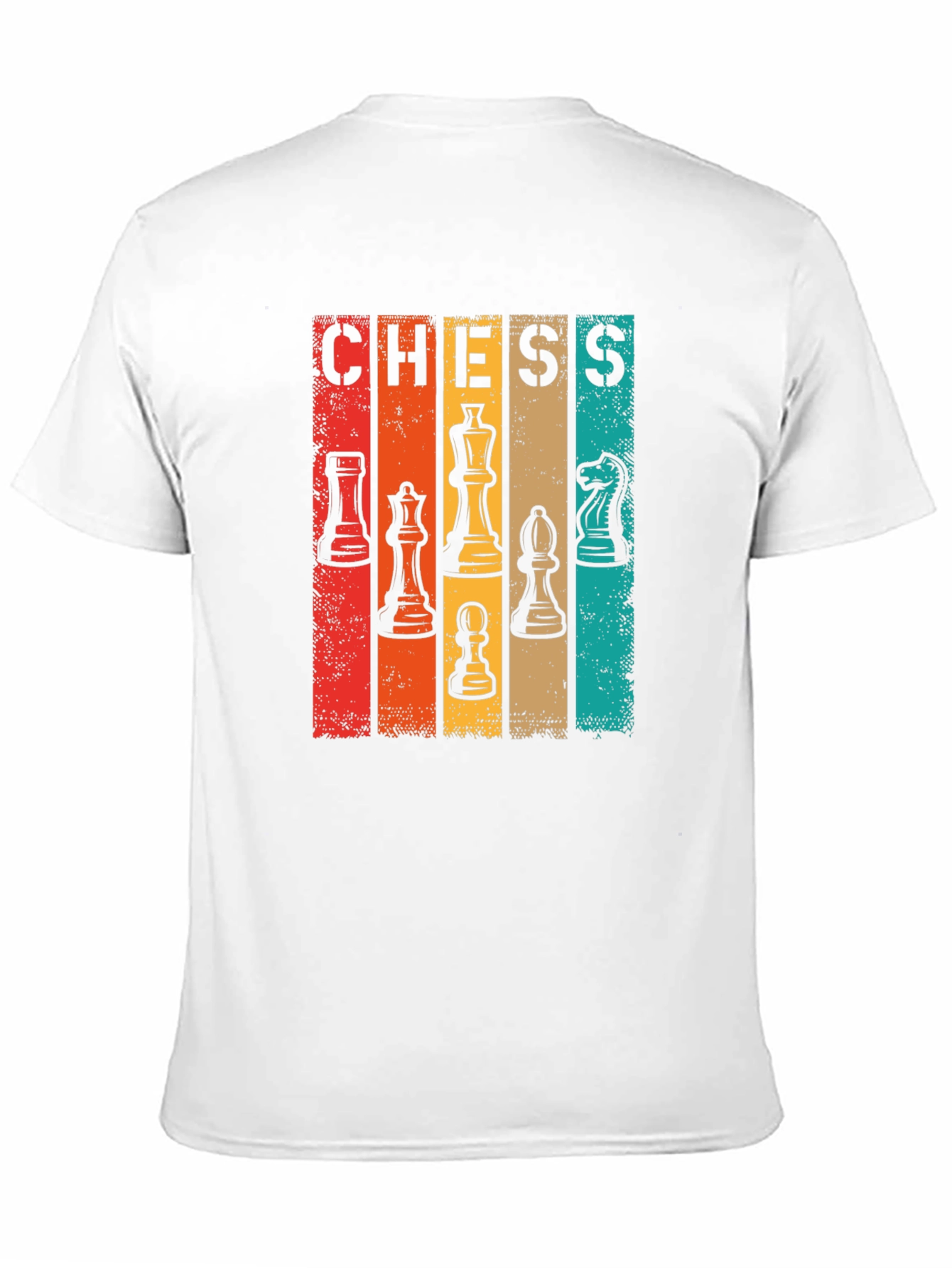 Retro Chess Piece Graphic T-Shirt