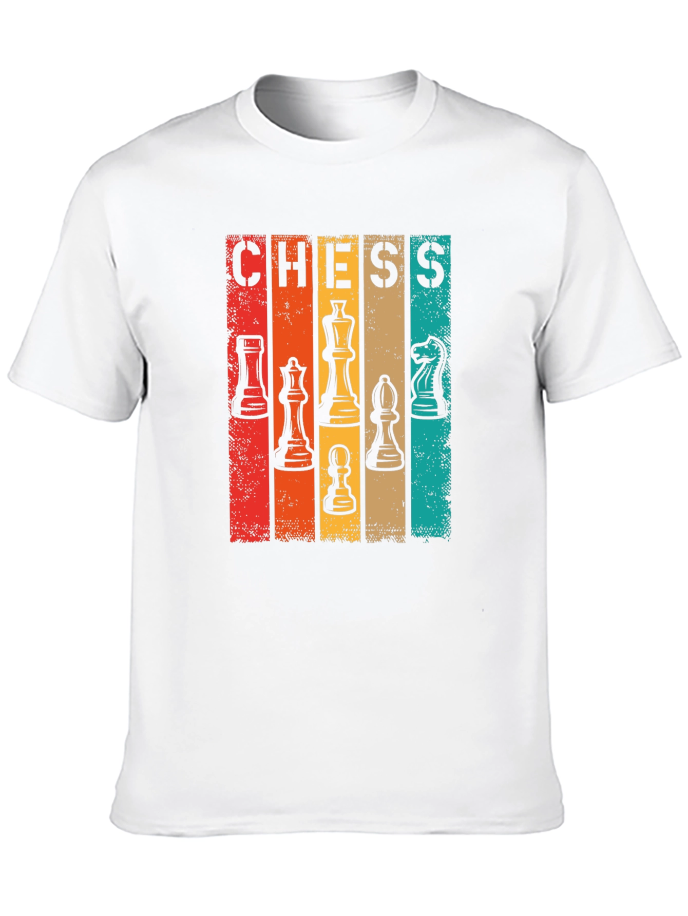 Retro Chess Piece Graphic T-Shirt