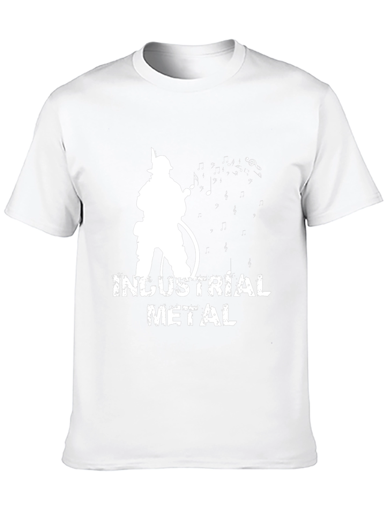 Industrial Metal Firefighter Music Black T-Shirt