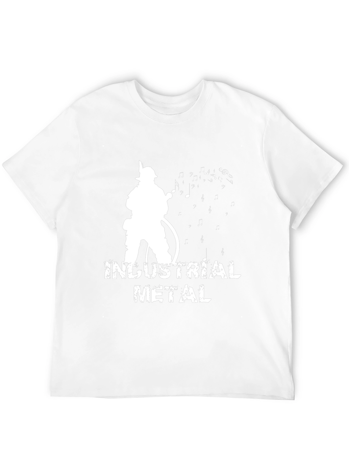 Industrial Metal Firefighter Music Black T-Shirt