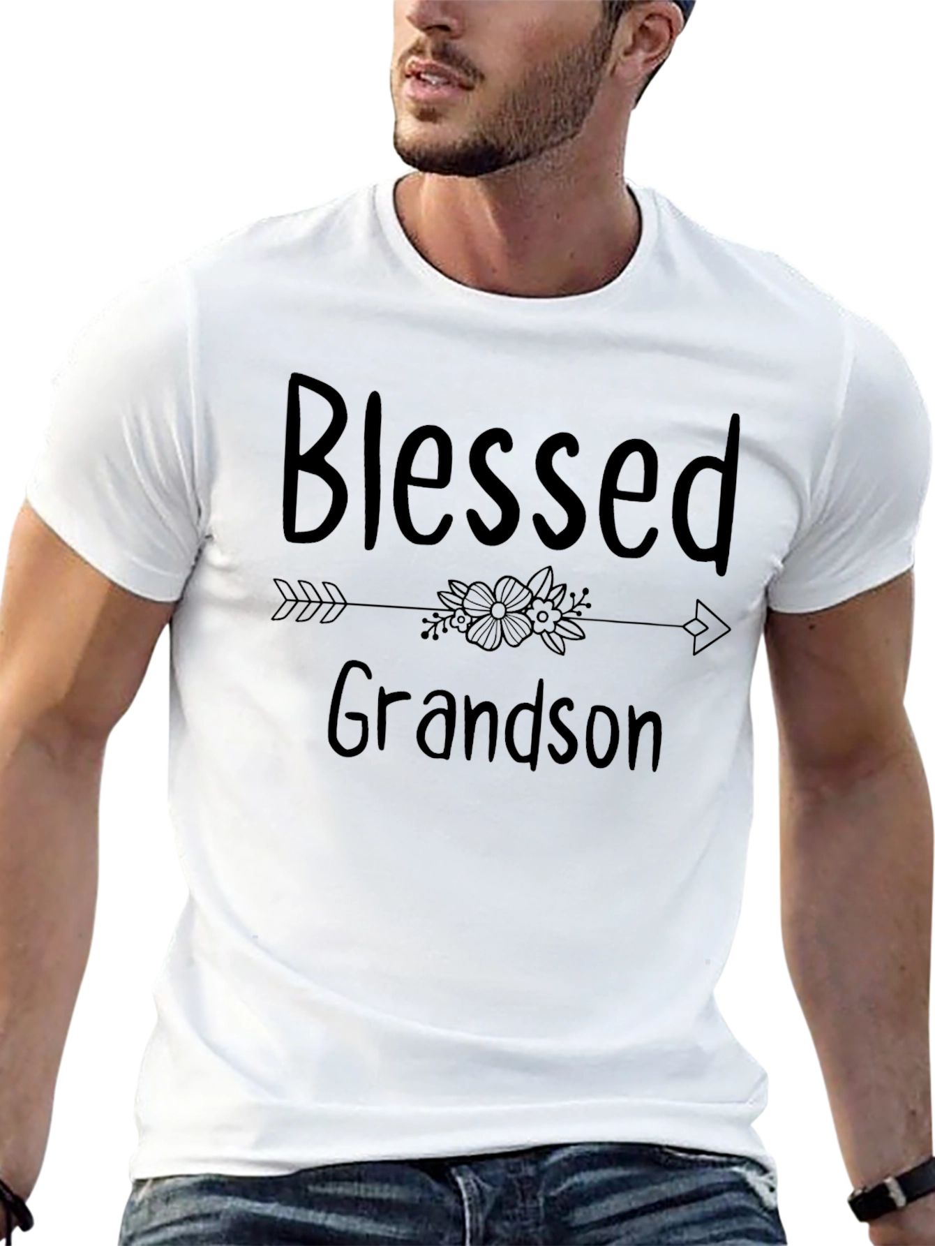 Blessed Grandson Graphic T-Shirt