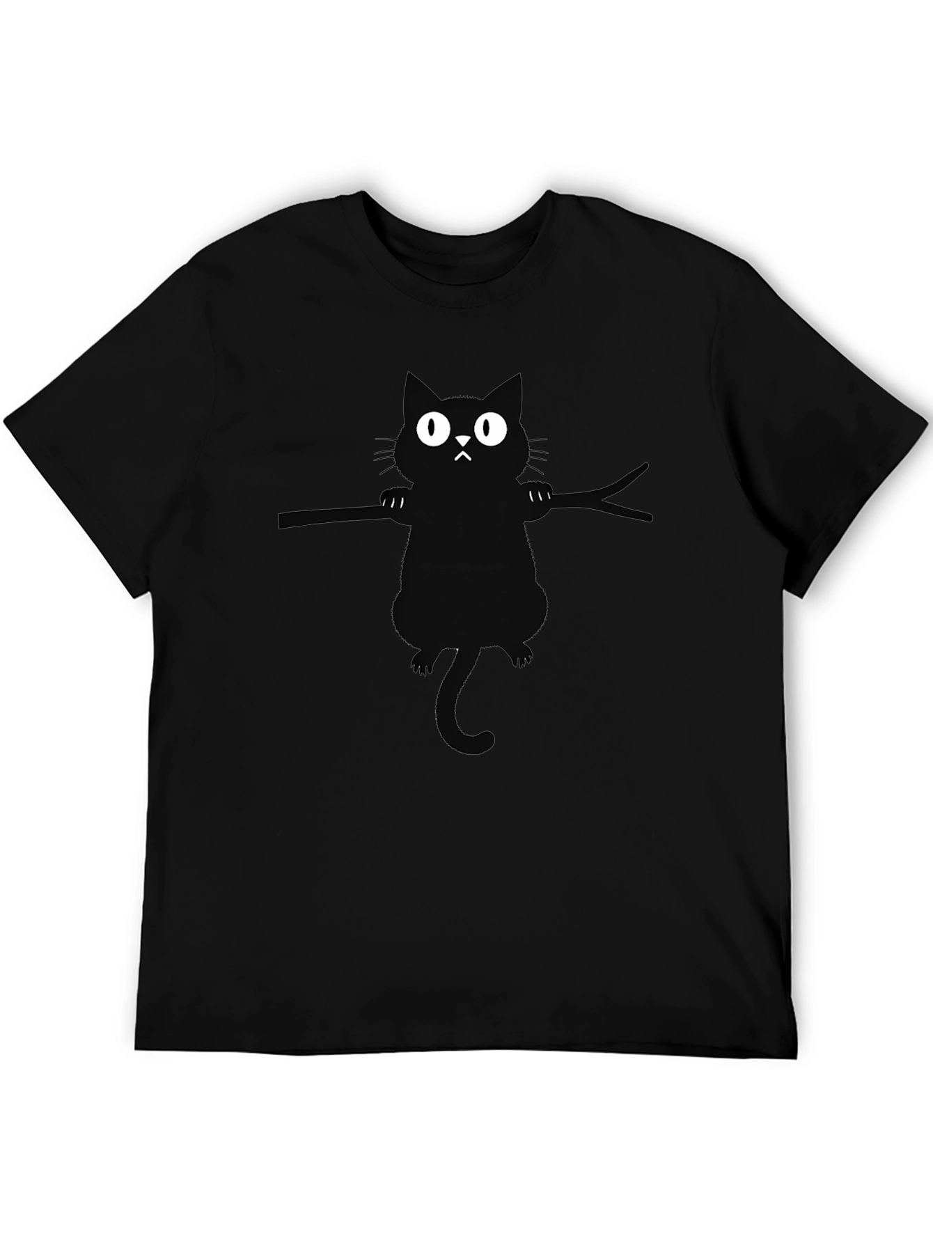 Black Cat Branch Graphic T-Shirt