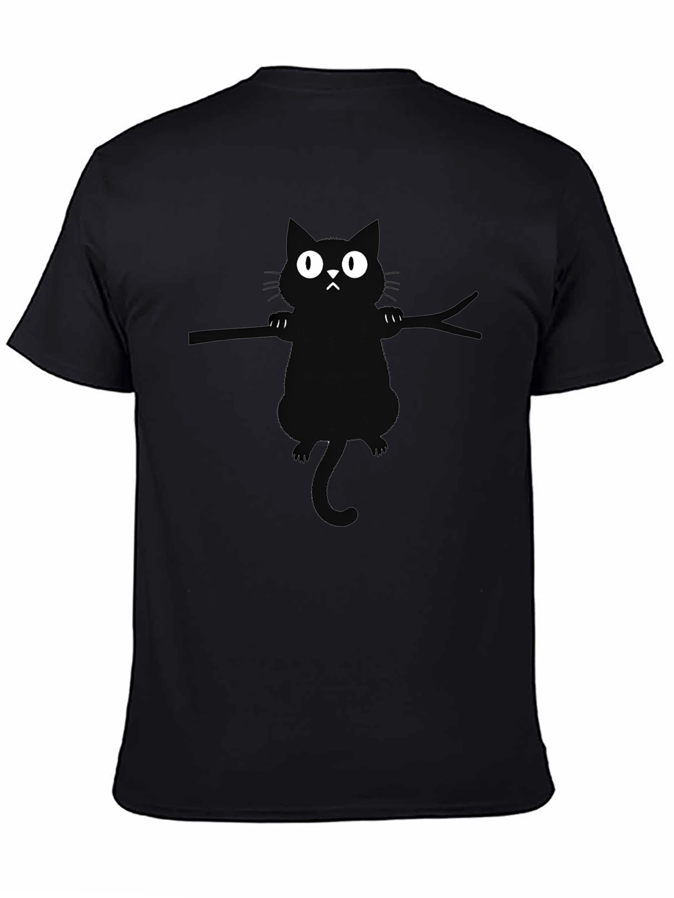 Black Cat Branch Graphic T-Shirt