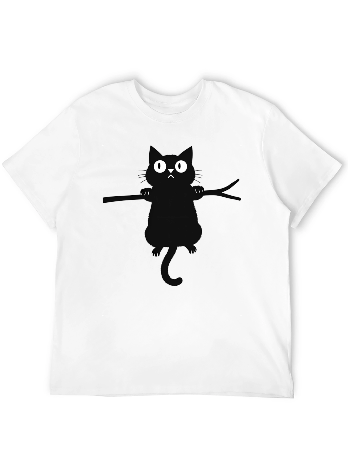 Black Cat Branch Graphic T-Shirt