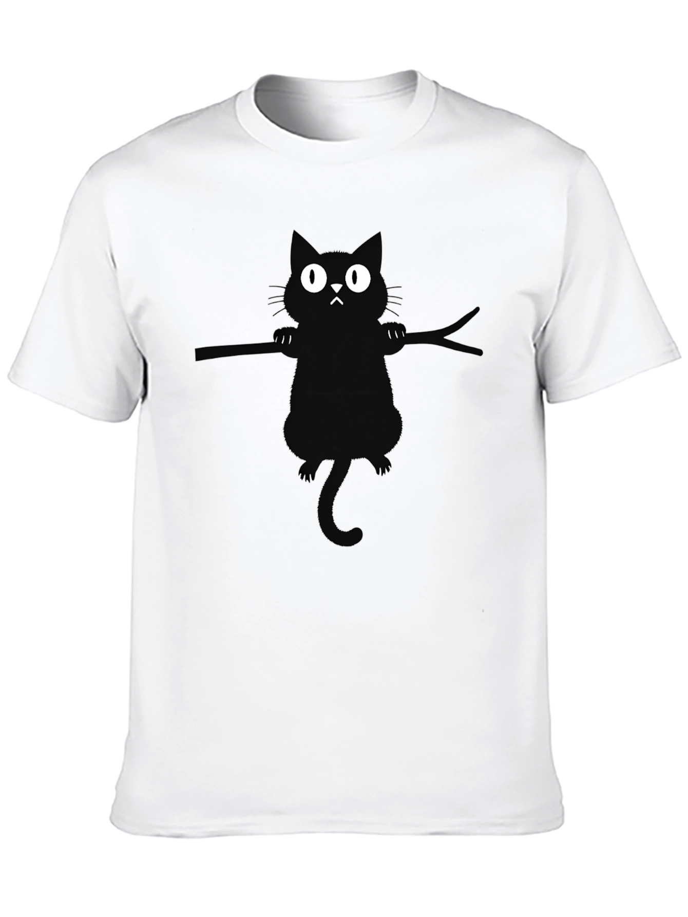 Black Cat Branch Graphic T-Shirt
