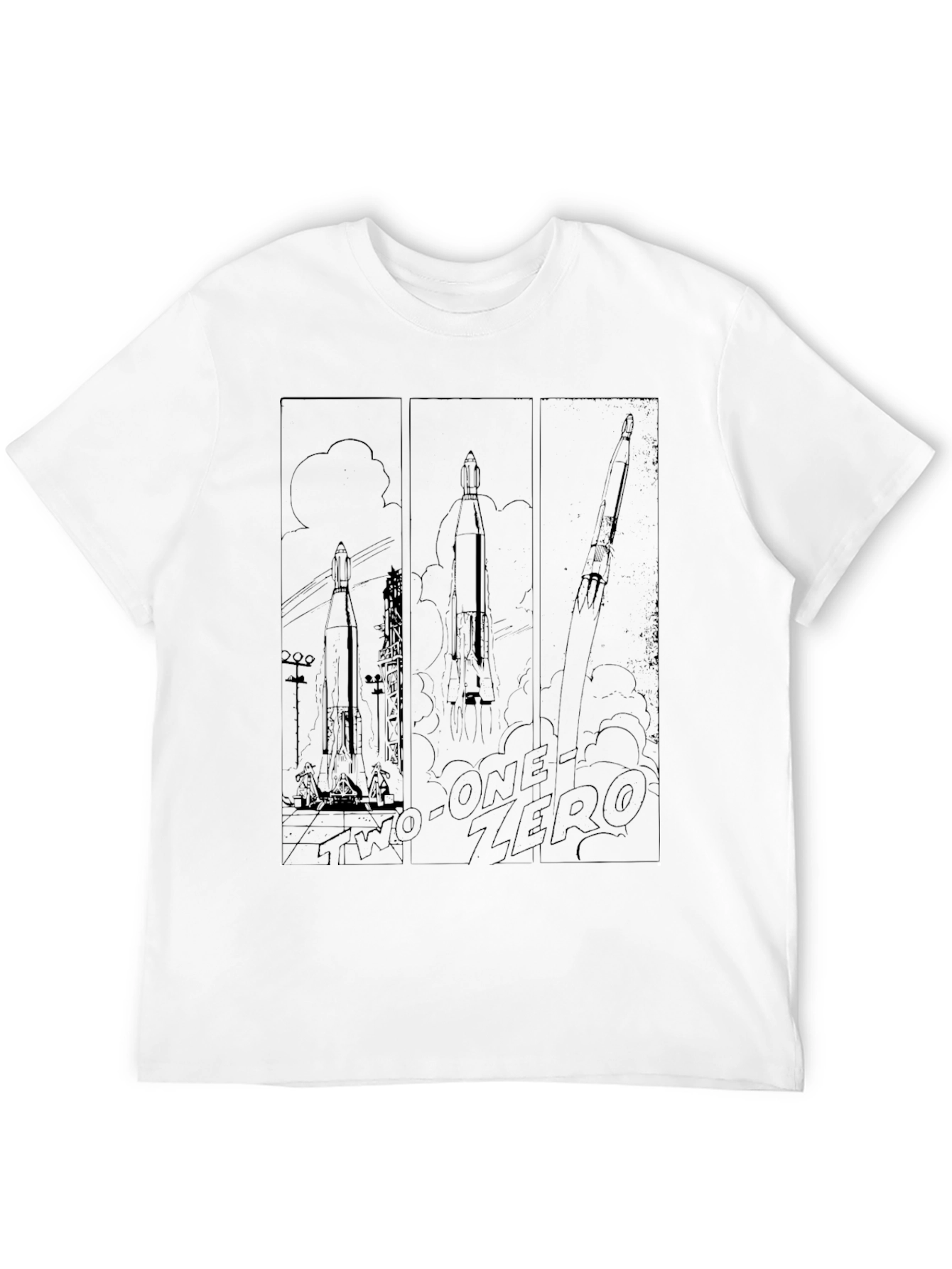 Rocket Launch T-Shirt - Countdown Design
