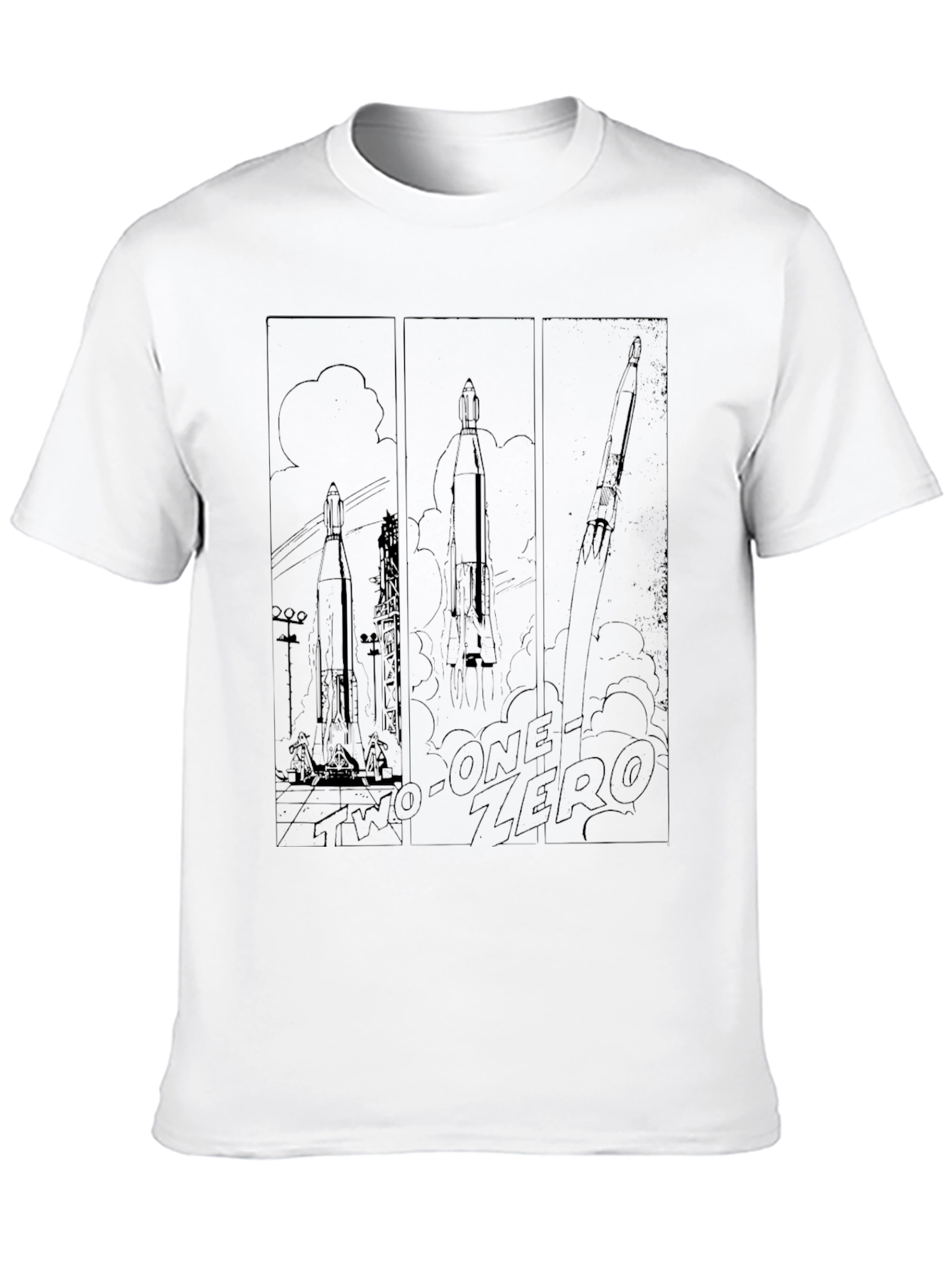Rocket Launch T-Shirt - Countdown Design