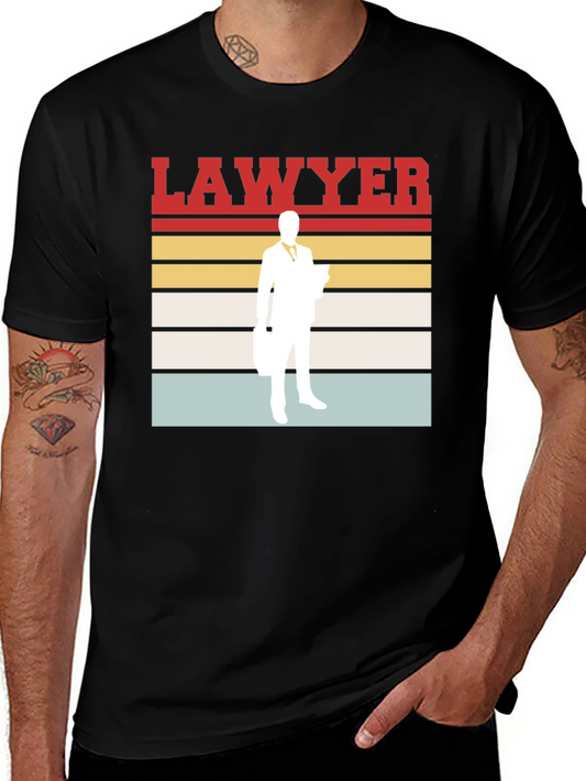 Lawyer Retro T-Shirt - Attorney Profession Tee