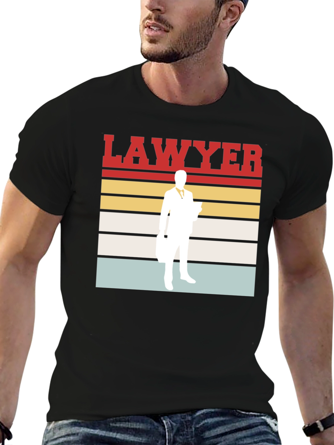 Lawyer Retro T-Shirt - Attorney Profession Tee